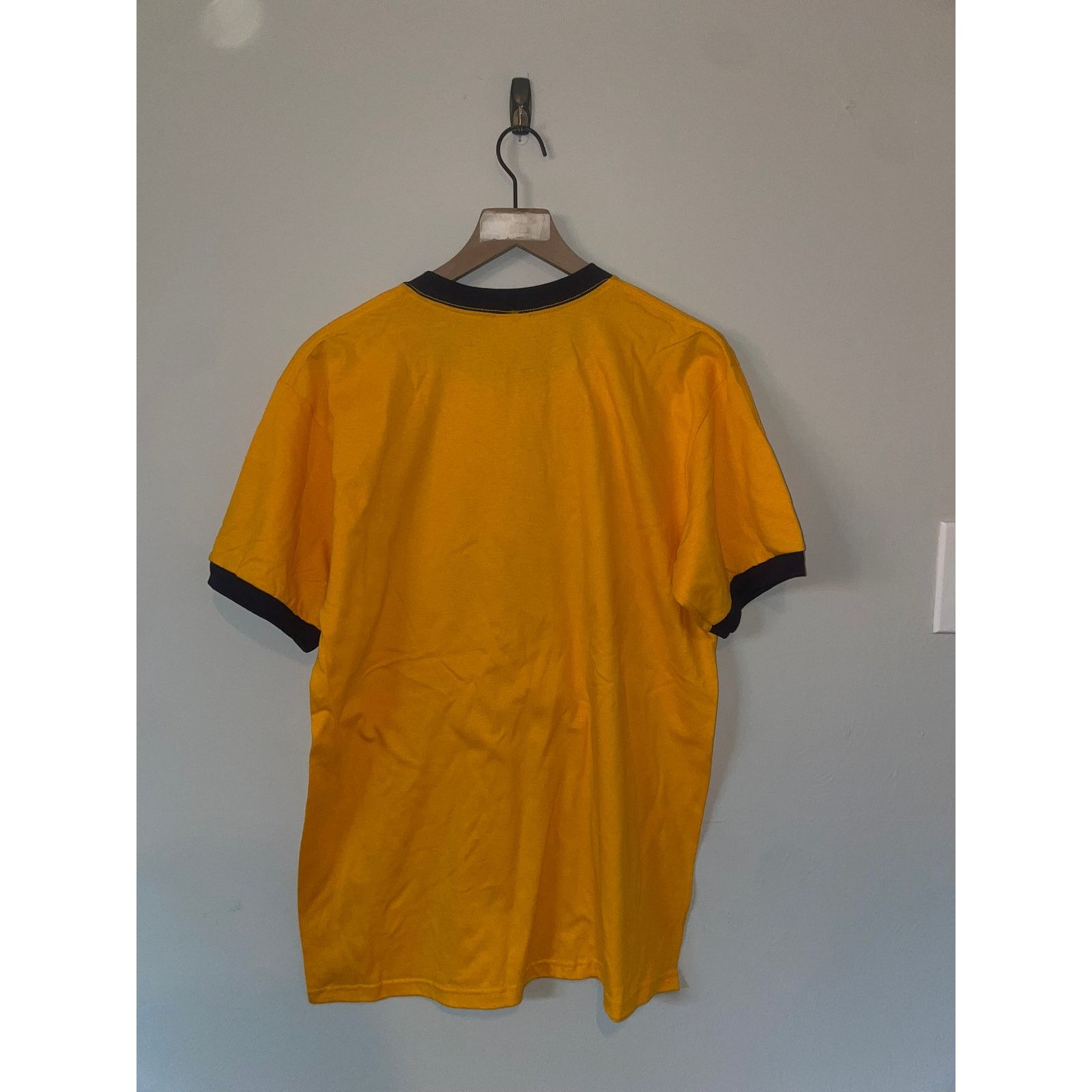Anvil Vintage Estes Park Rocky Mountain yellow Ringer Shirt VTG L Size US L / EU 52-54 / 3 - 8 Thumbnail