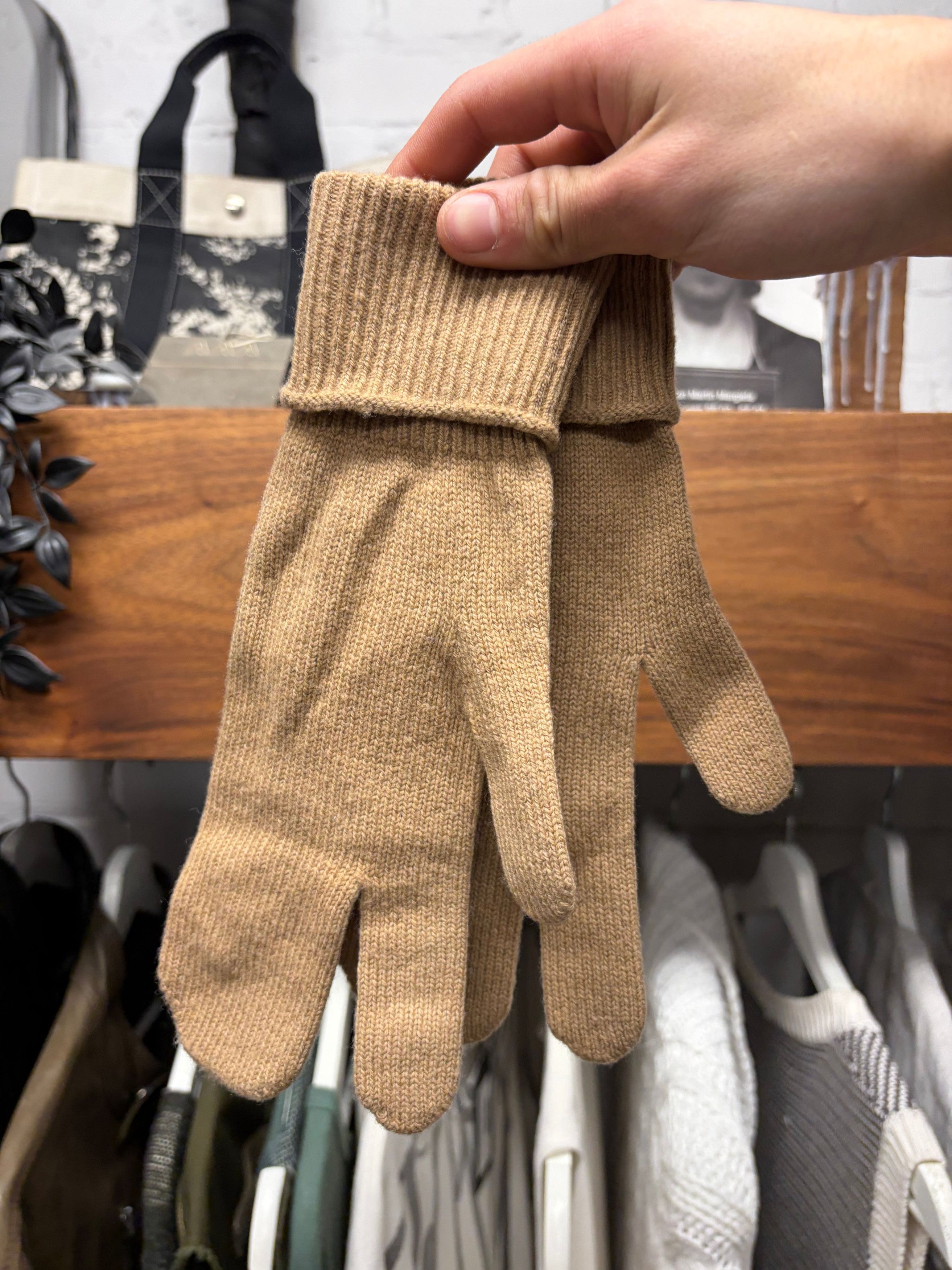 2020 Maison Margiela ‘Tabi’ Split Finger Wool Gloves