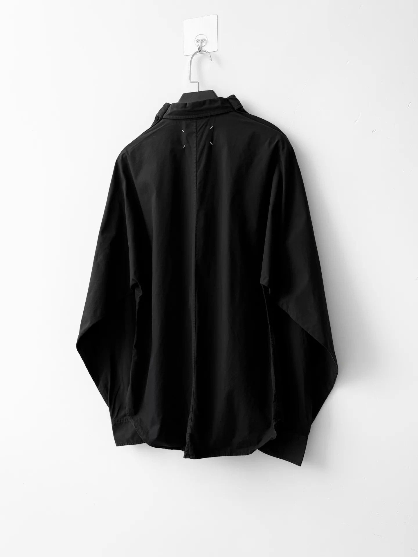 Maison Margiela Maison Margiela Topstitch Batwing Shirt Black 38 Size US S / EU 44-46 / 1 - 3 Thumbnail