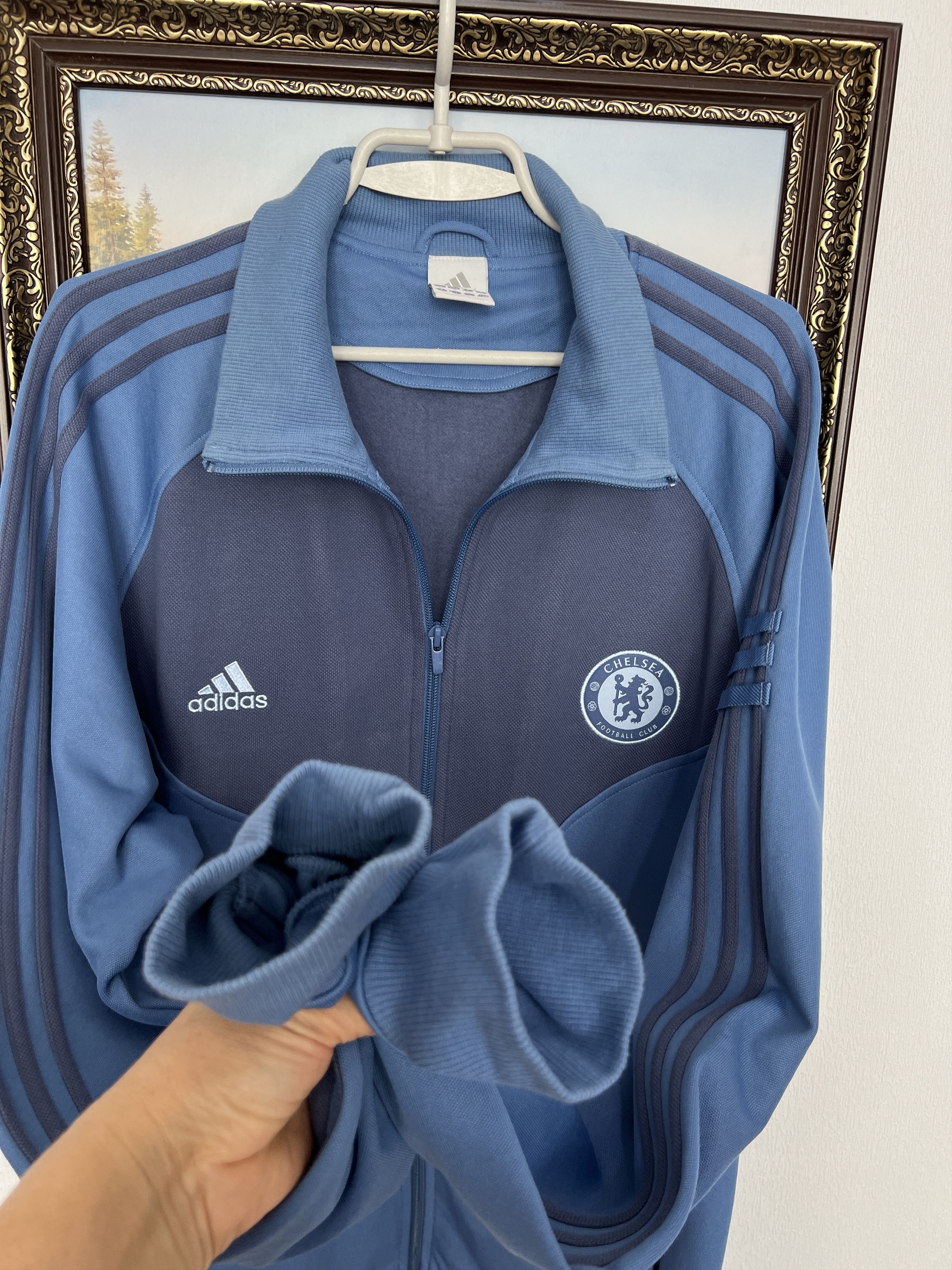 Adidas Vintage Adidas Chelsea Football Jacket Soccer Track Top Zip Size US XL / EU 56 / 4 - 7 Thumbnail