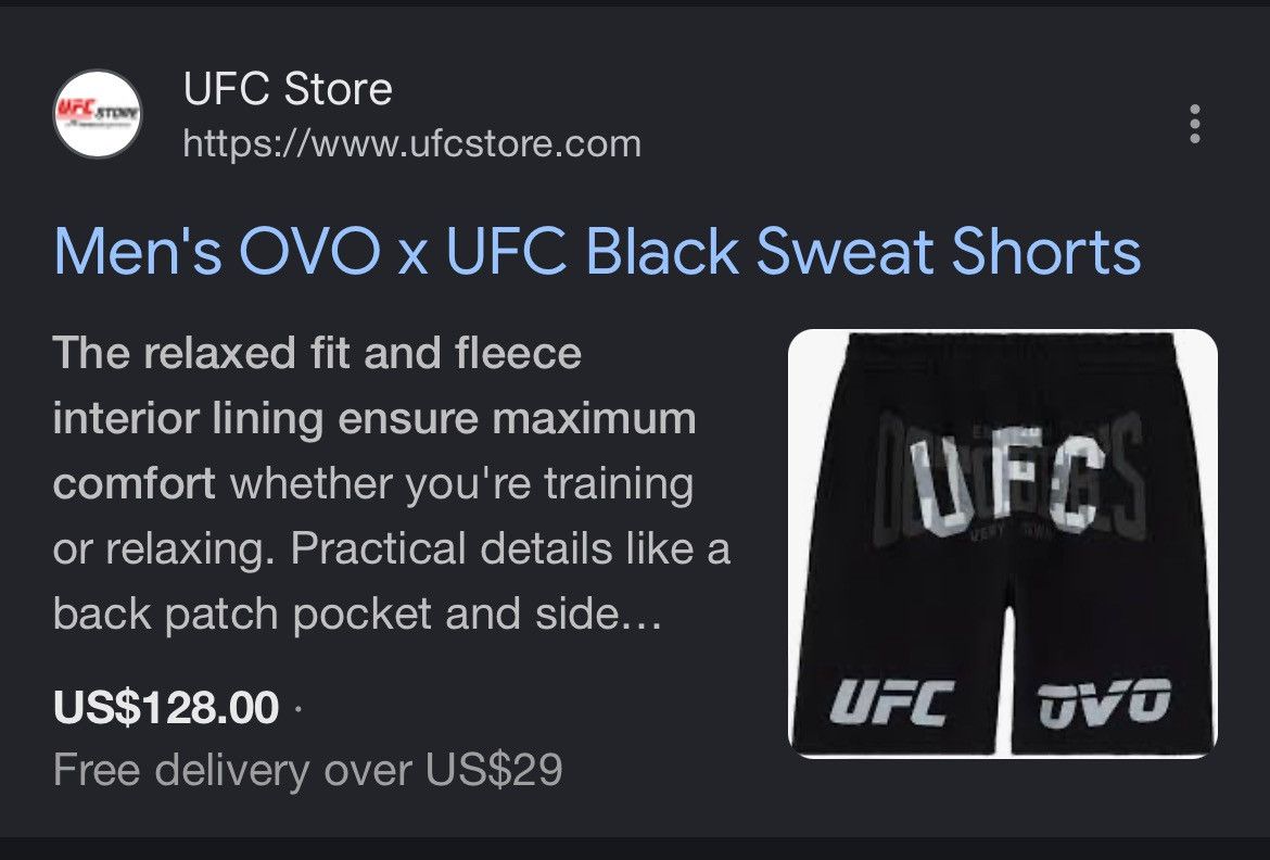 October's Very Own OVO UFC PANTS Size US 29 - 4 Thumbnail