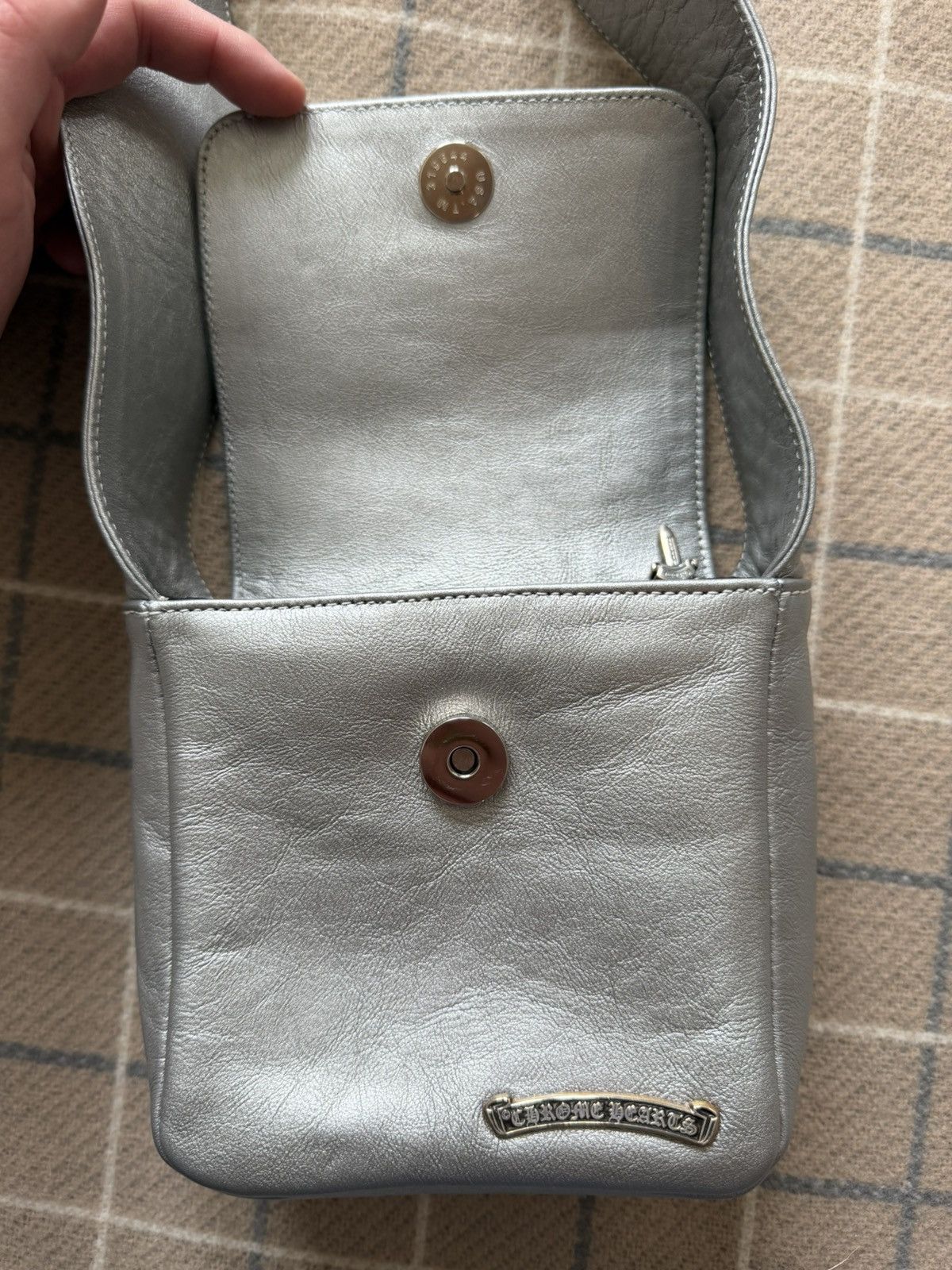 Chrome Hearts Chrome Hearts Hotpot silver leather Bag Size ONE SIZE - 6 Thumbnail