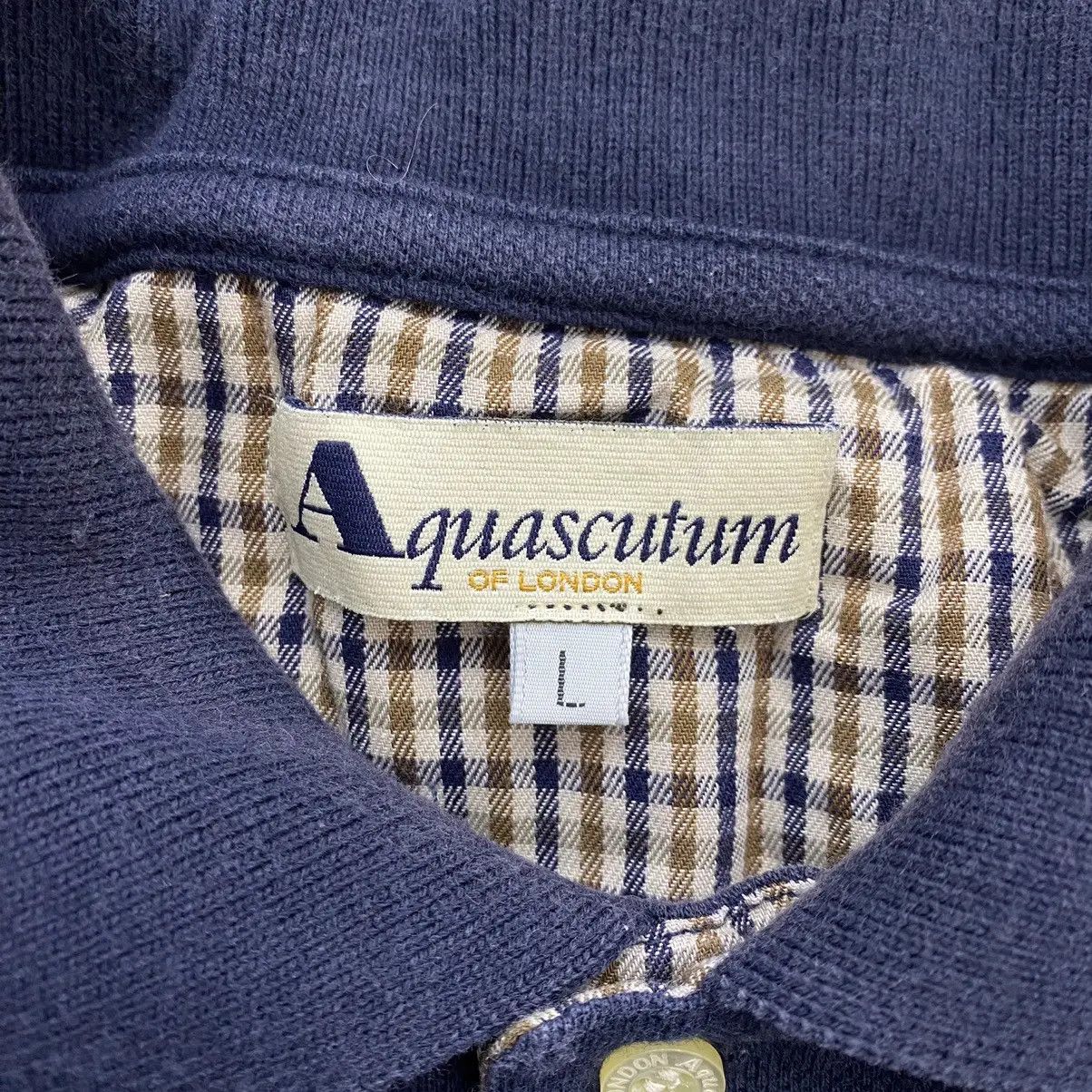 Aquascutum AQUASCUTUM LONDON Nova Checks Polo Tee Shirt Top Embossed Size US L / EU 52-54 / 3 - 4 Thumbnail