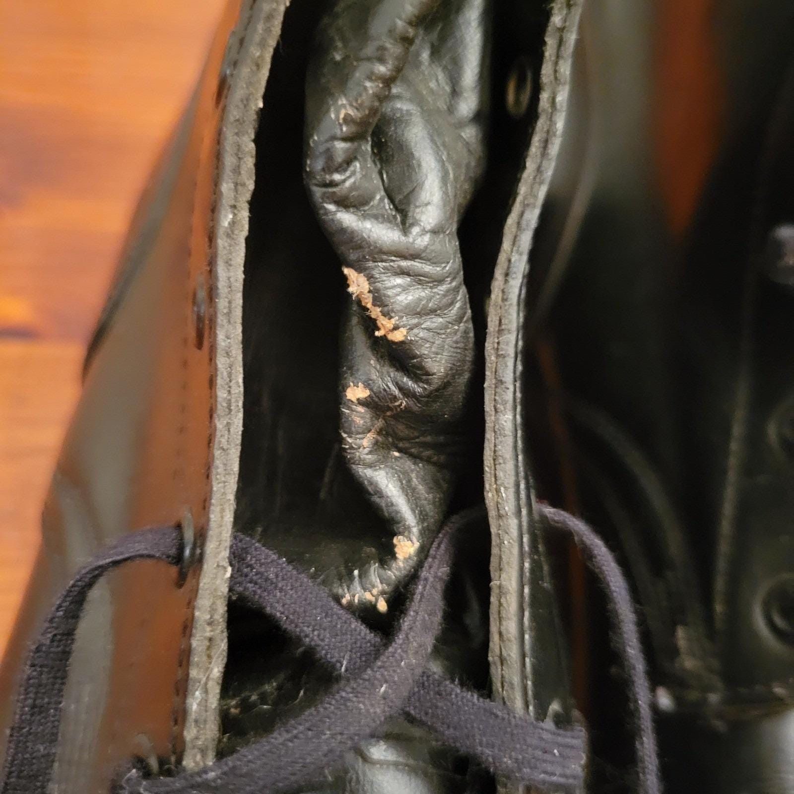 Other Vintage 1965 Military Black Leather Combat Boots 8B Tactical Size US 8 / EU 41 - 2 Thumbnail