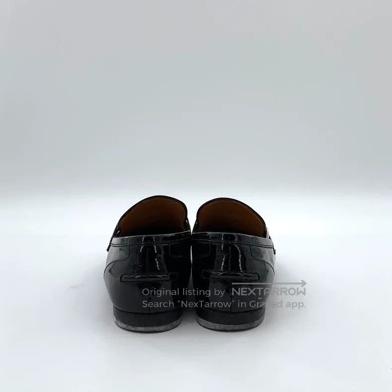 Gucci Gucci Black patent leather shiny horse buckle casual flat Size US 5 / IT 35 - 4 Thumbnail