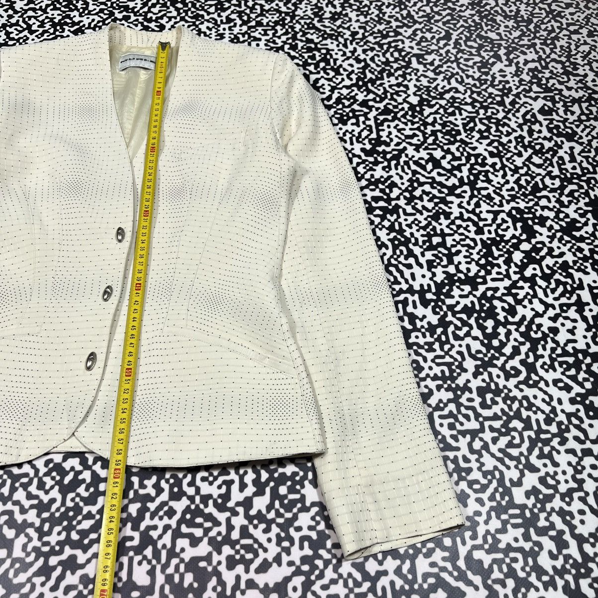 Mugler Vintage Y2K MUGLER Mini Dot Pattern Luxury Classic Blazer Size M / US 6-8 / IT 42-44 - 18 Thumbnail