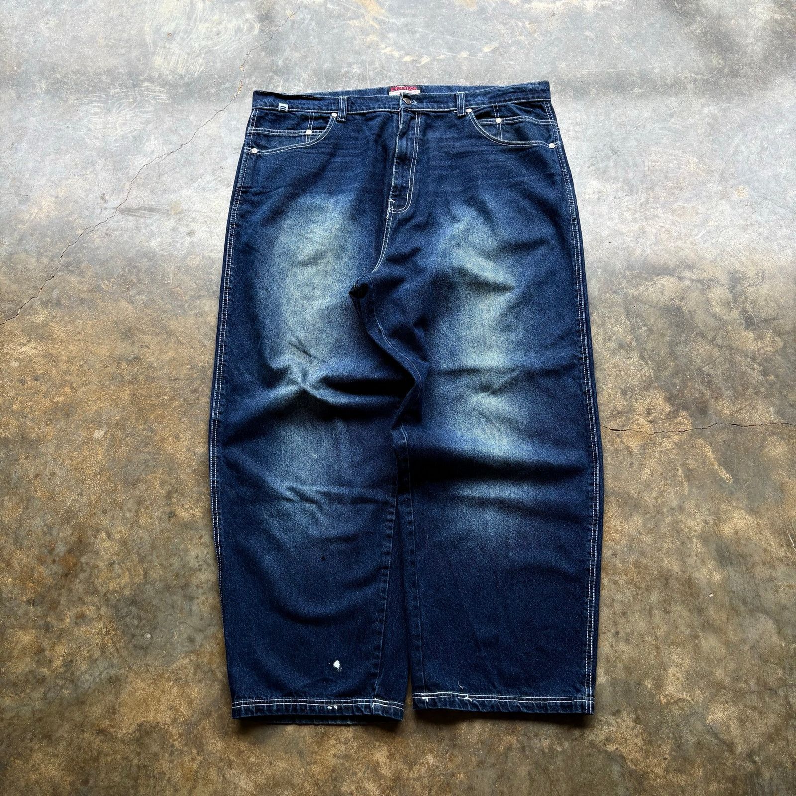 Southpole Super Baggy Evolution Wide Leg Blue Jeans Size US 42 / EU 58 - 2 Thumbnail