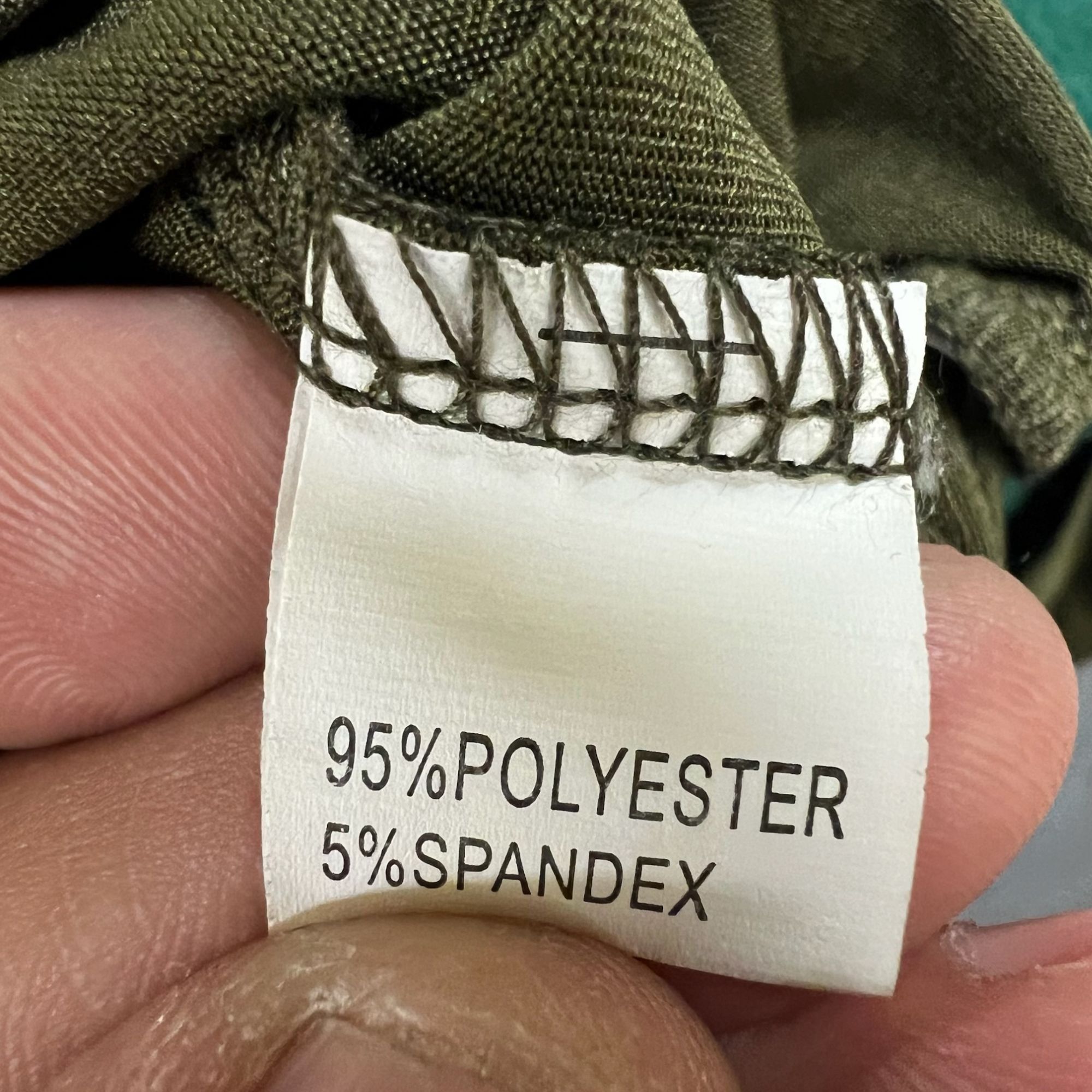 Other Army Green Long-Sleeve Slim-Fit Cropped Top With Ruched Side Size S / US 4 / IT 40 - 5 Thumbnail