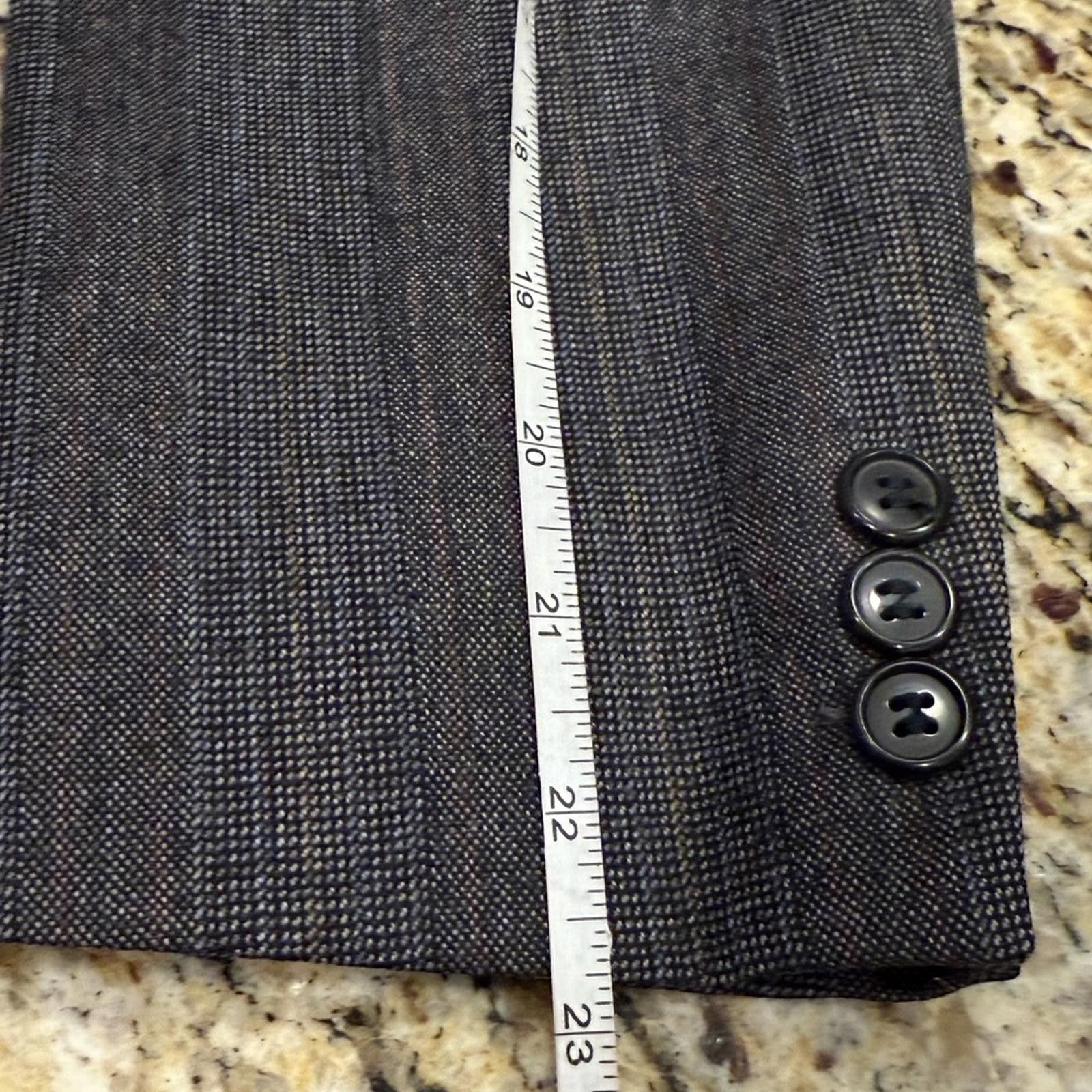 Other Pure Wool men’s black, gray & white classic knit suit blazer Size 40R - 12 Thumbnail