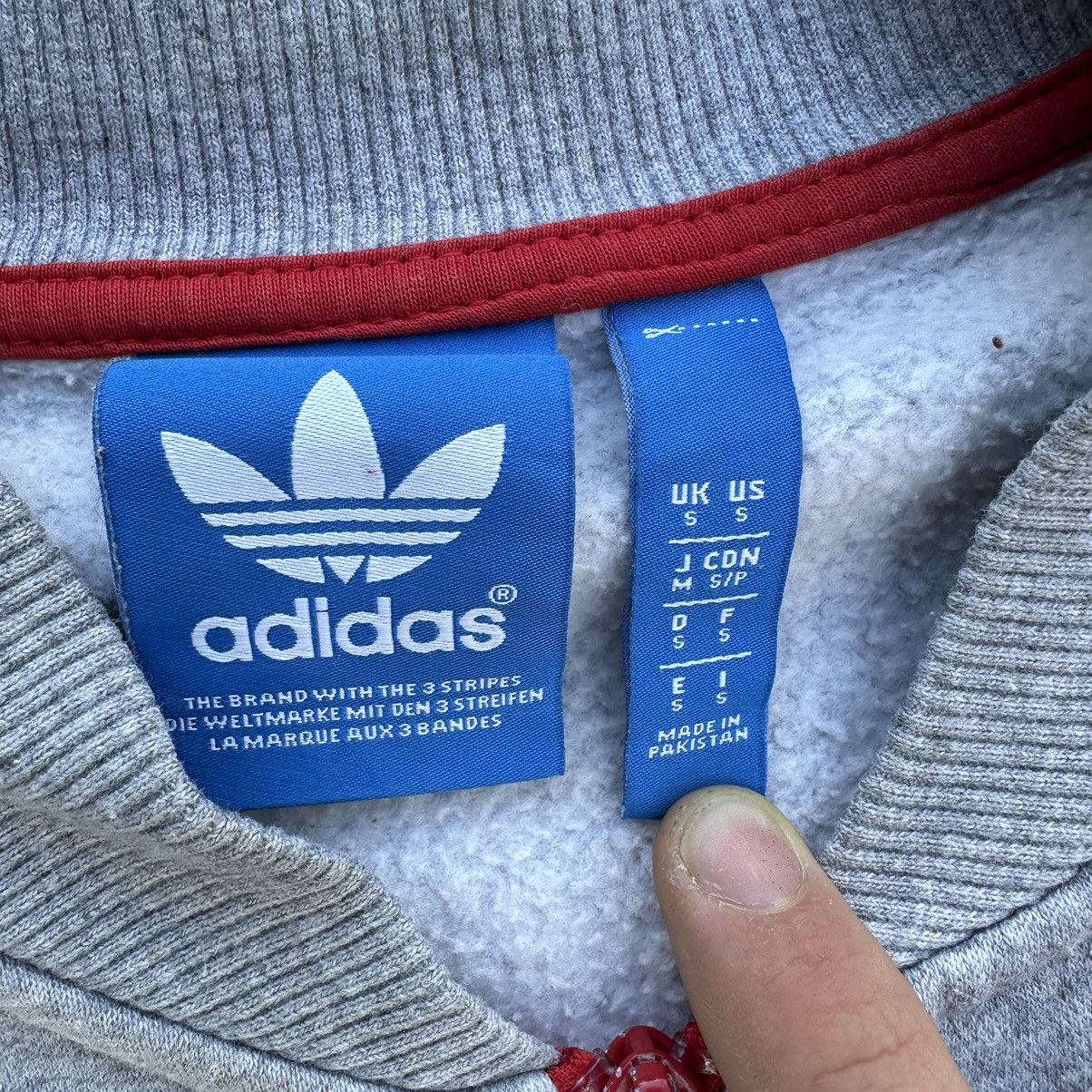Adidas × Vintage Vintage Adidas Original Bomber Zip Sweater Big Logo Y2K 00s Size US S / EU 44-46 / 1 - 11 Thumbnail