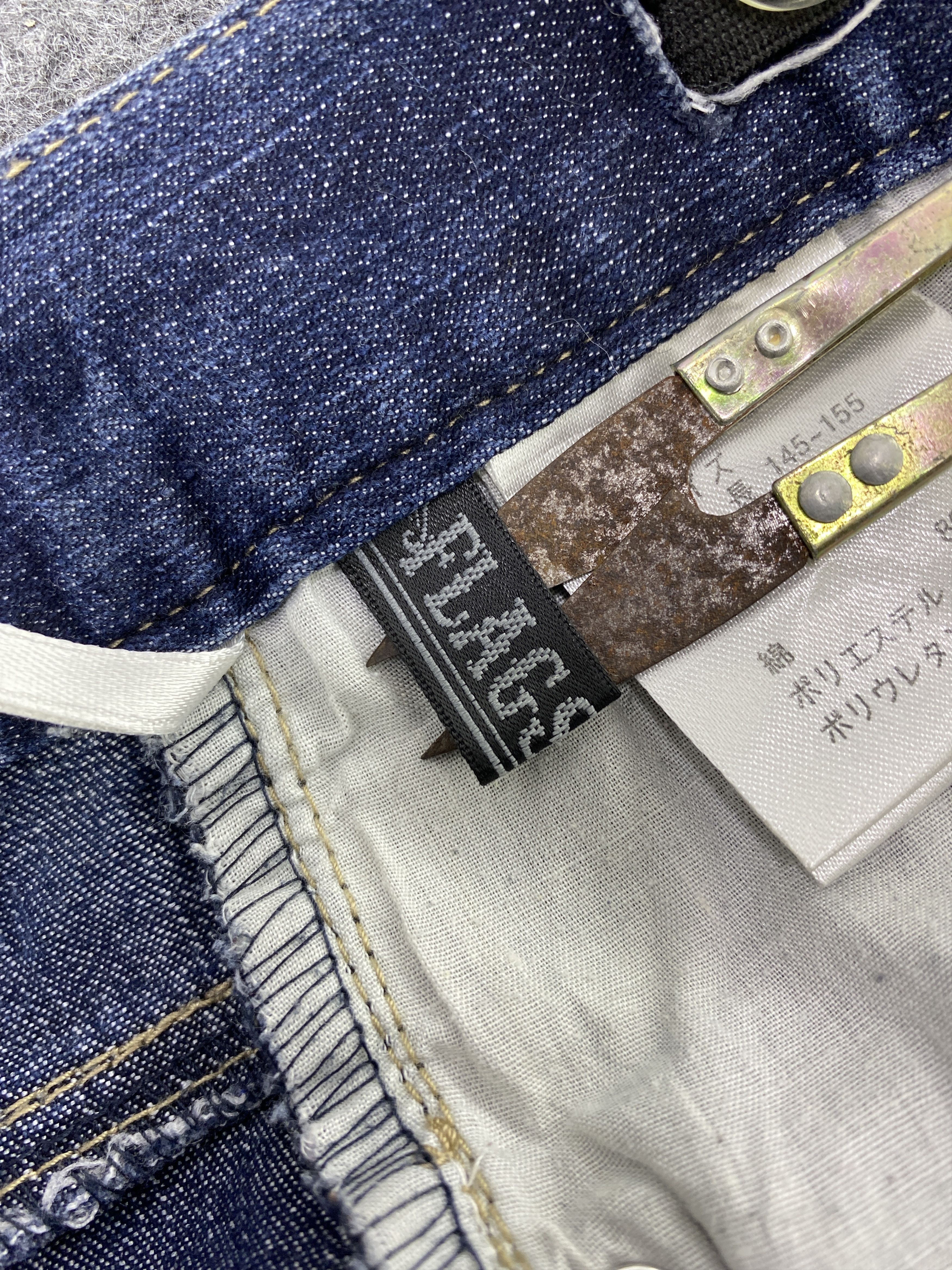 Japanese Brand Flag Stone Blue Wash Jeans - J982 Size US 27 - 10 Thumbnail