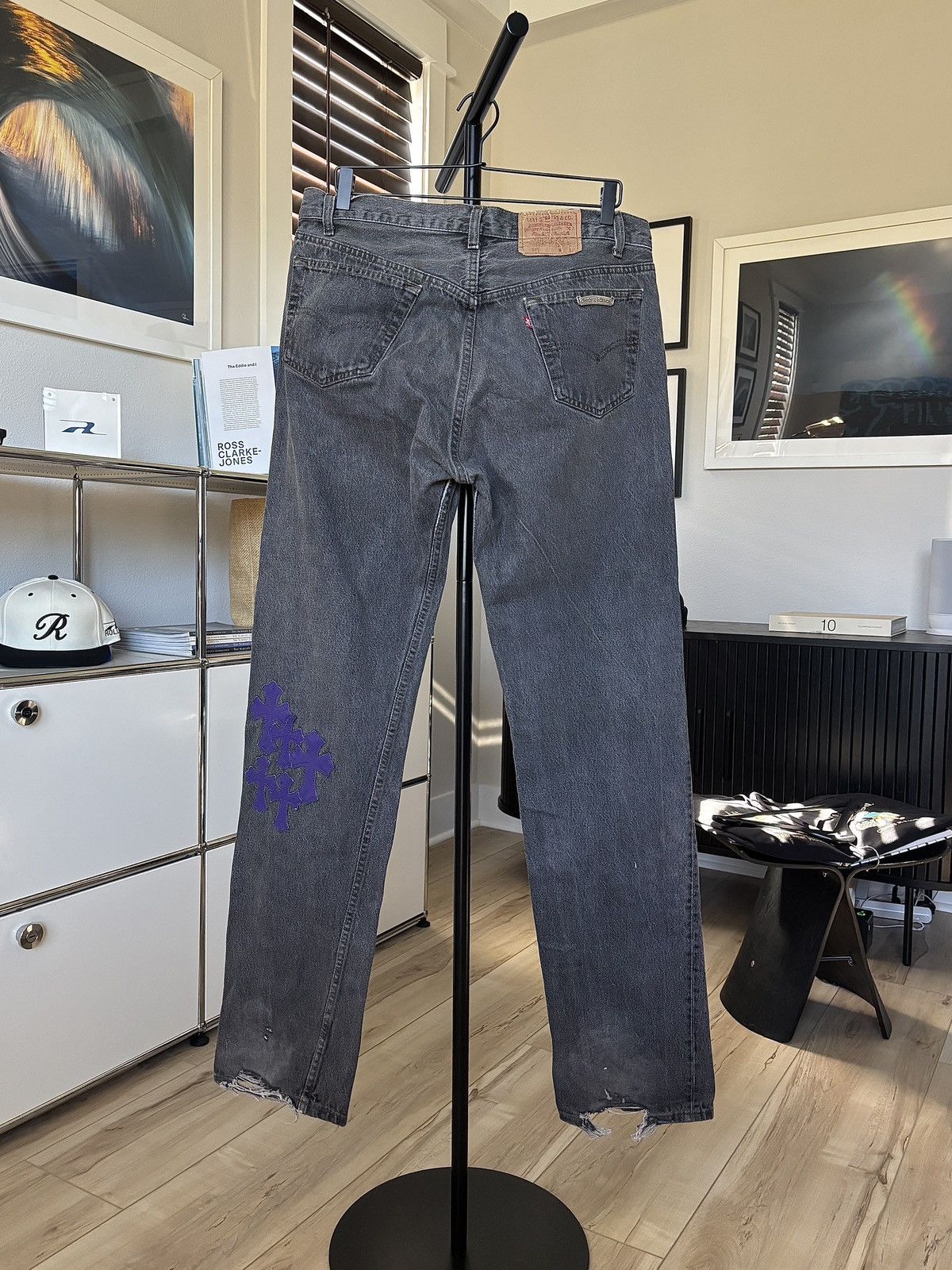 Chrome Hearts CHROME HEARTS PURPLE BARTS PATCH DENIM Size US 33 - 10 Thumbnail