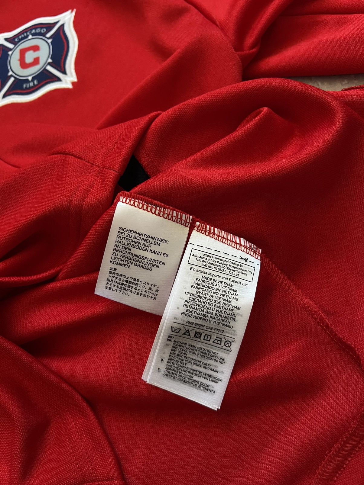 Adidas Chicago Fire Training Football Jacket Long Sleeve Adidas S Size US S / EU 44-46 / 1 - 14 Thumbnail