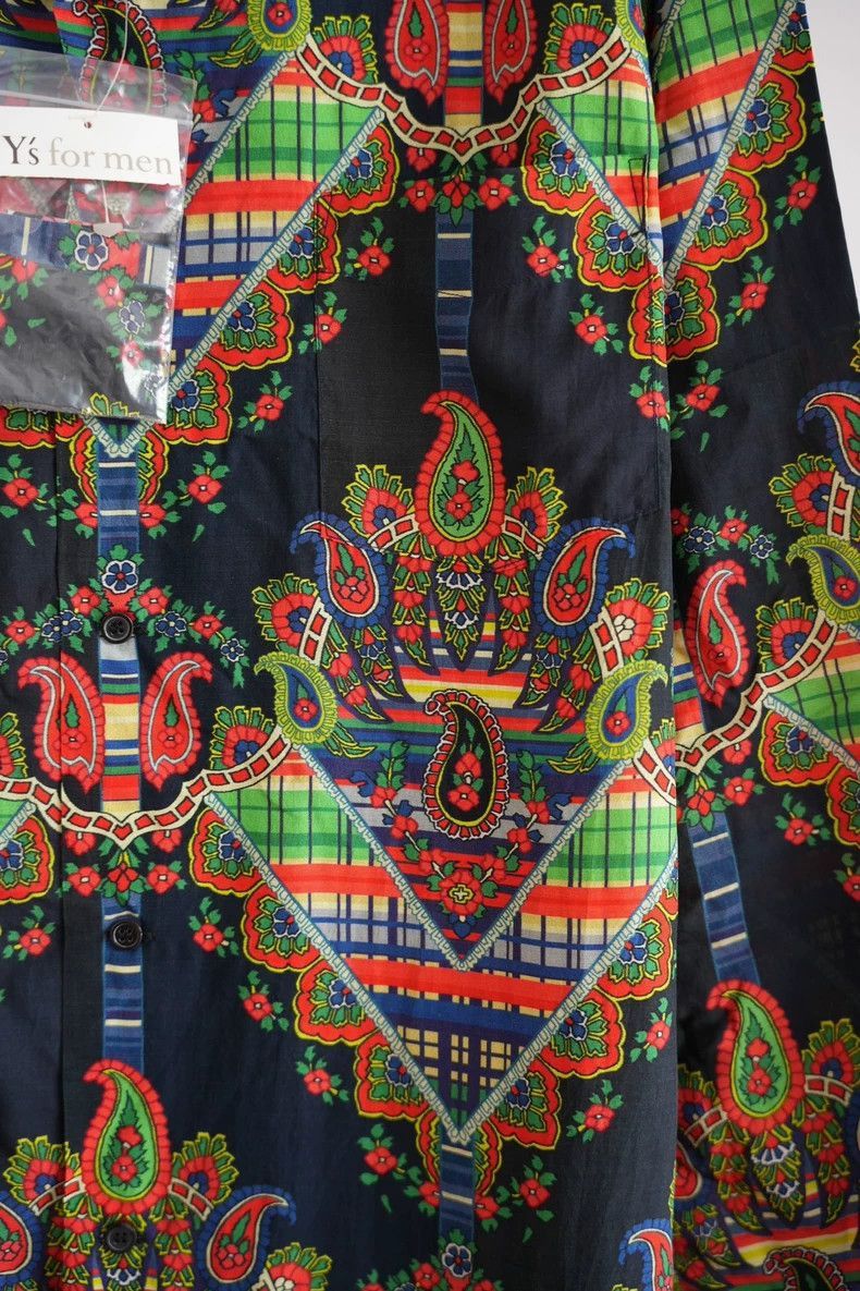 Yohji Yamamoto Yohji Yamamoto Yohji Yamamoto Silk Shirt with Floral Print Size US M / EU 48-50 / 2 - 5 Thumbnail
