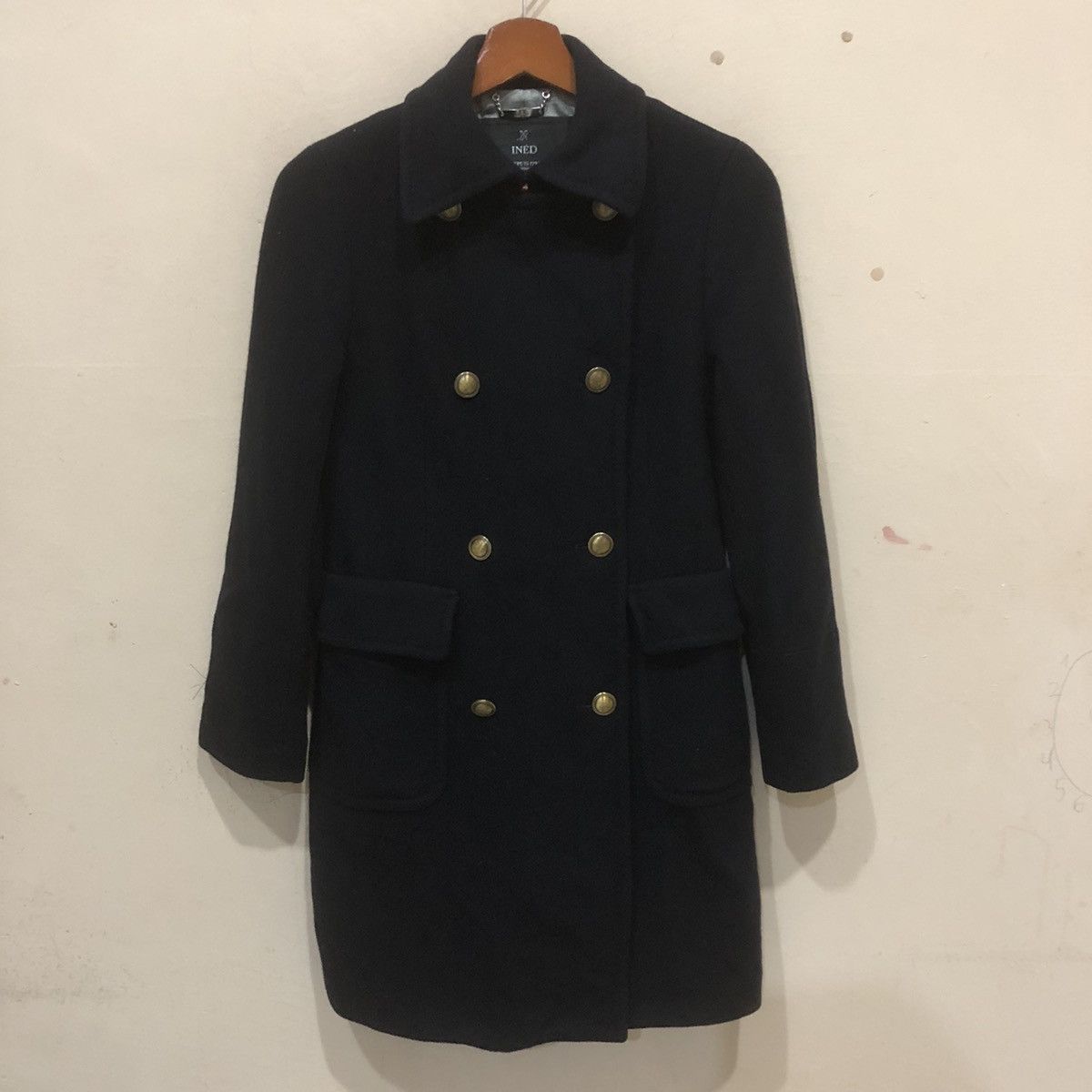 Issey Miyake × Japanese Brand Ined By Issey Miyake Wool Long Coat Size XXS / US 00 / IT 34 - 1 Thumbnail