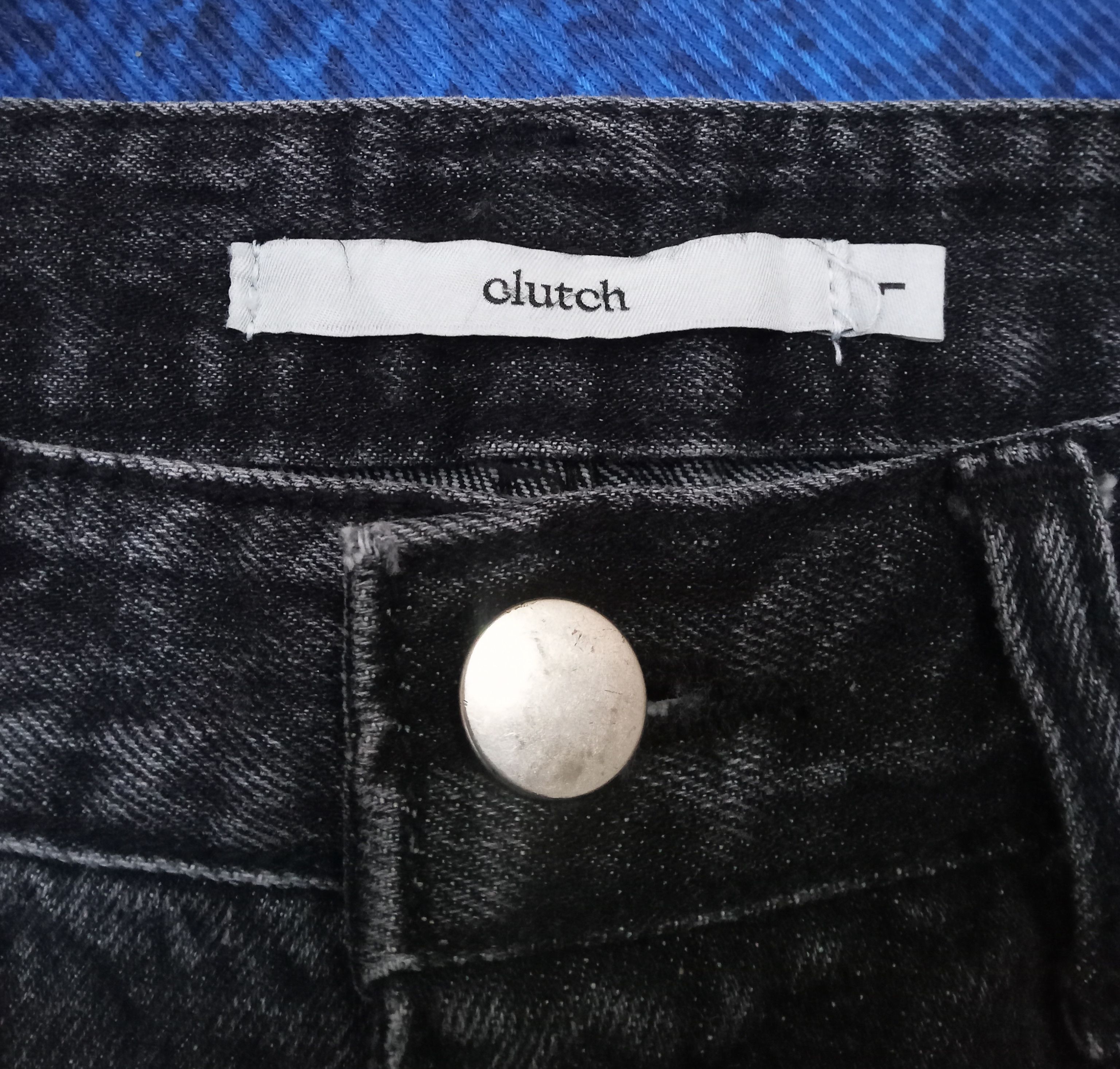 Japanese Brand Nugu Clutch Flare Line Black Denim Jeans Size US 29 - 3 Thumbnail