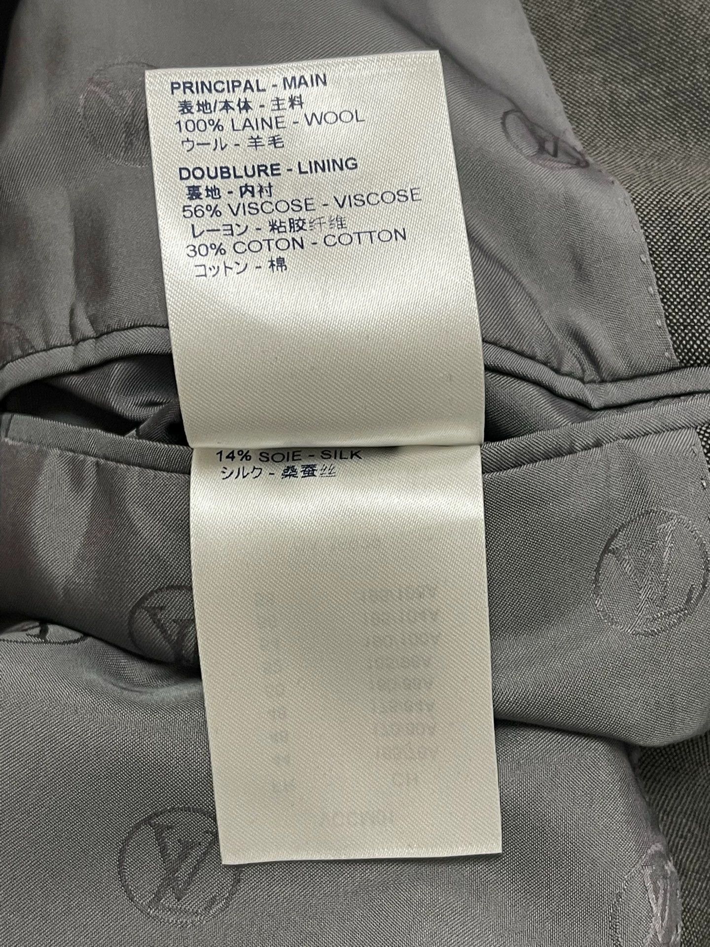 Louis Vuitton Louis Vuitton Runway Oversized Gray & Navy Suit Men's 50 Size 50R - 6 Thumbnail