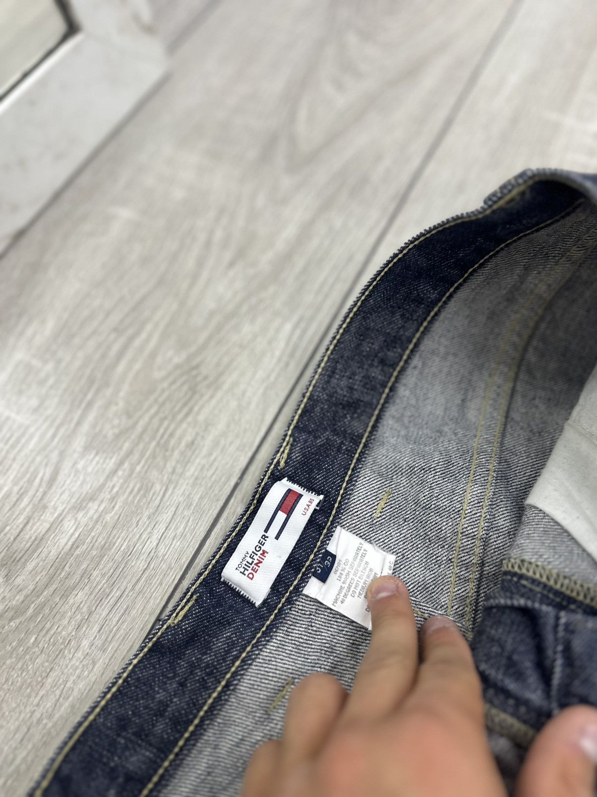 Vintage Baggy Wide Tommy Hilfiger Vintage Denim Jeans Size US 32 / EU 48 - 7 Thumbnail