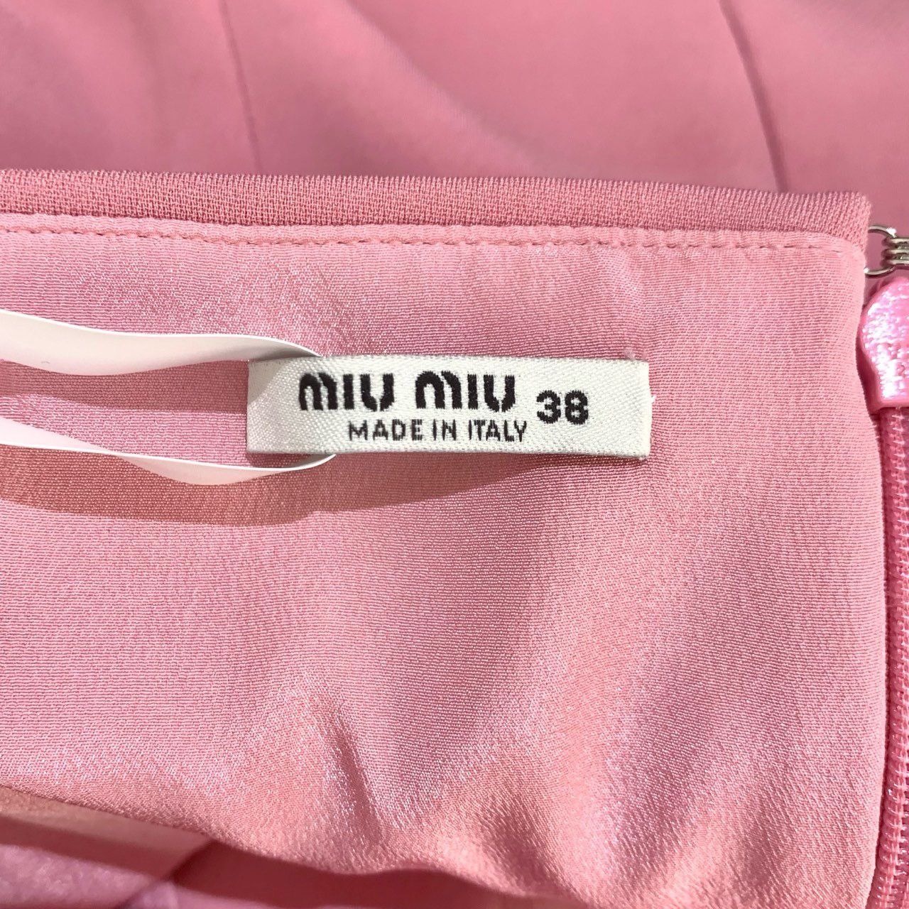 Miu Miu Miu Miu Pink Slim-Fit Bow Strap Dress Size 38 Made In Italy Size XS / US 0-2 / IT 36-38 - 2 Thumbnail