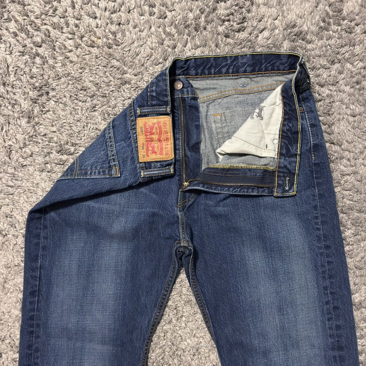 Levi's × Levi's Vintage Clothing Vintage Levis 505 Size 36x29 Distressed Hem Red Tag 90s Y2K Size US 36 / EU 52 - 2 Thumbnail