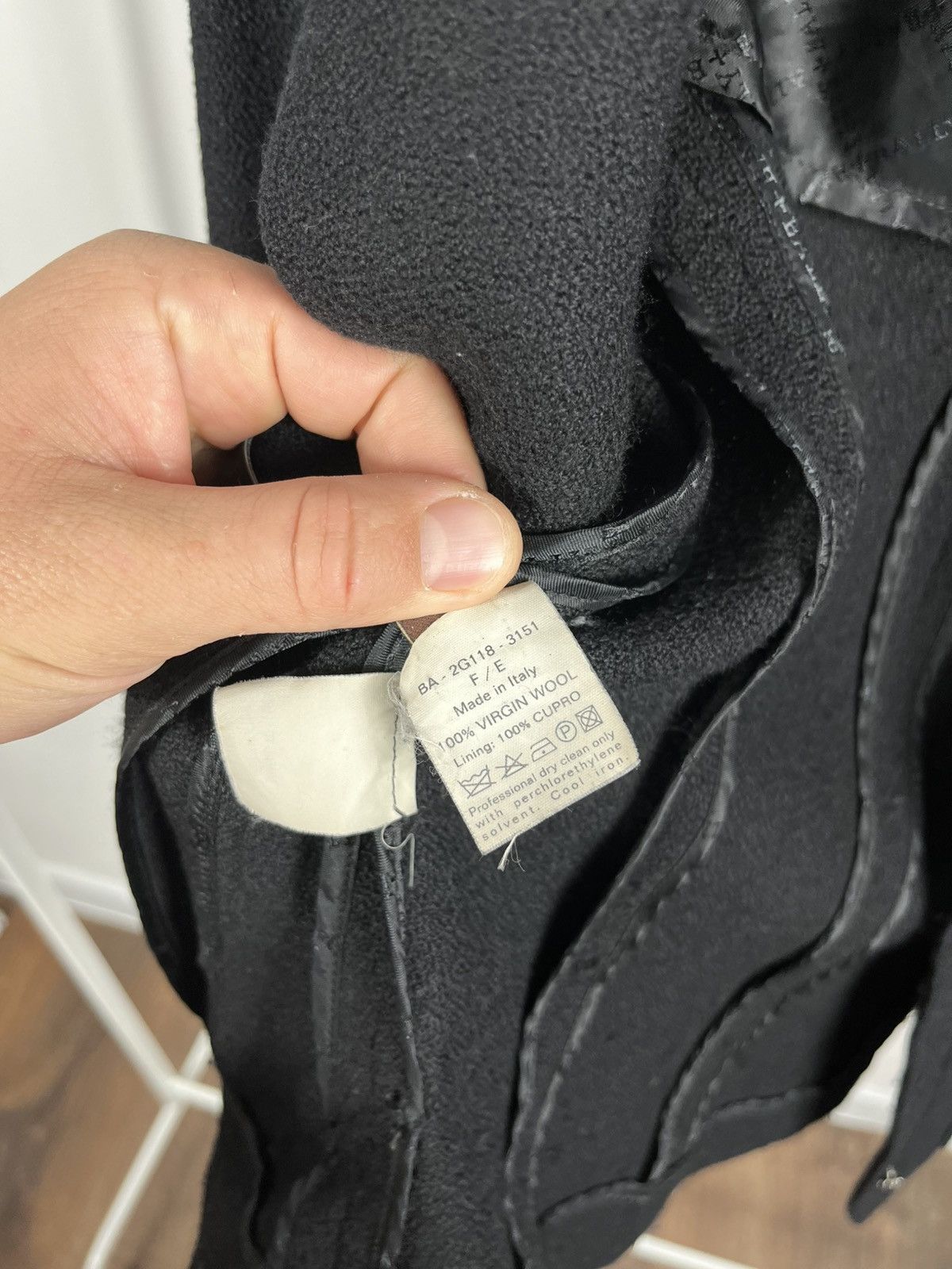 Bally Bally Made in Italy Black Wool Blazer Jacket Size S / US 4 / IT 40 - 8 Thumbnail