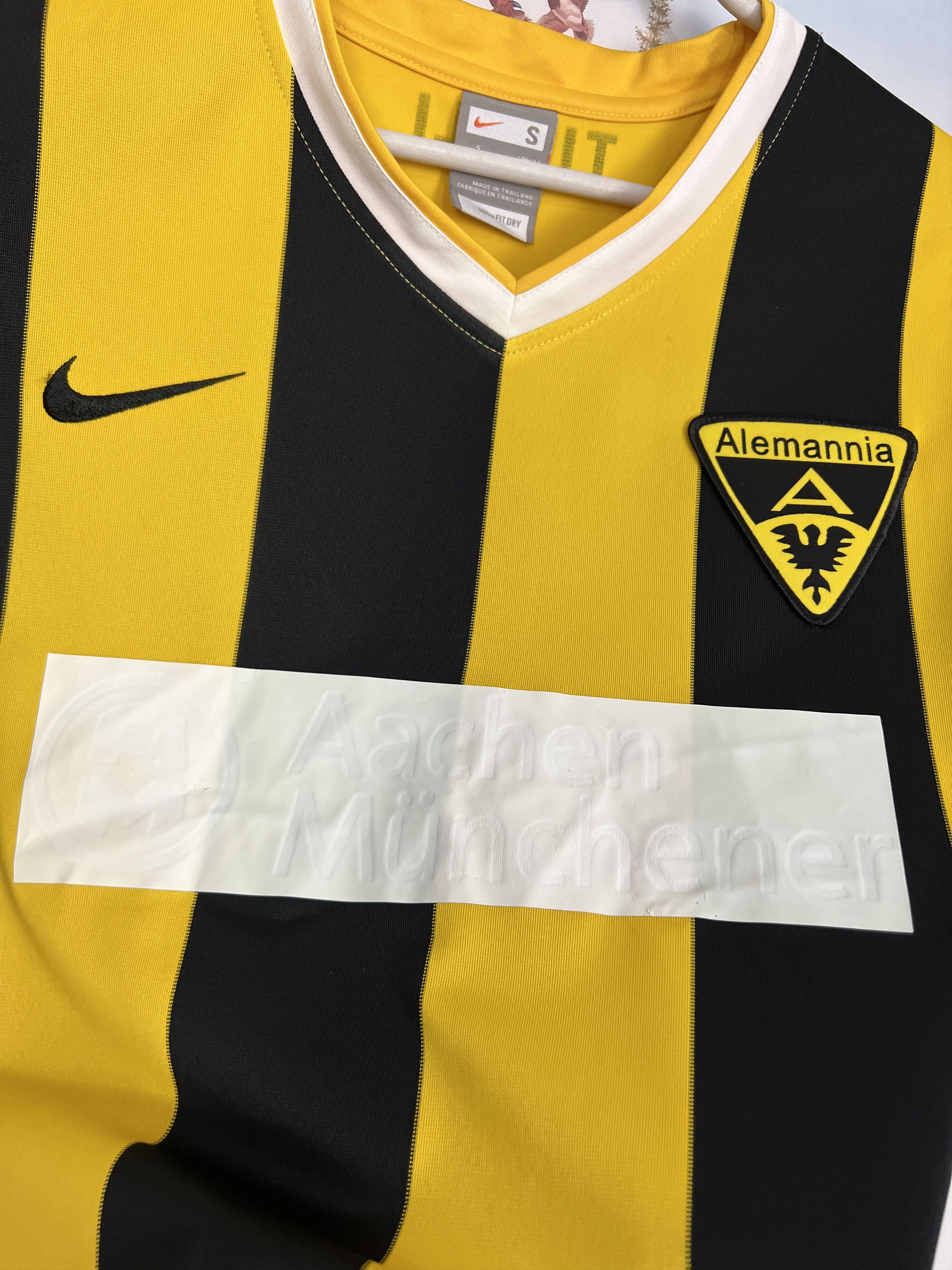 Nike Alemannia Aachen football shirt 2009 Soccer Jersey Trikot Size US S / EU 44-46 / 1 - 5 Thumbnail