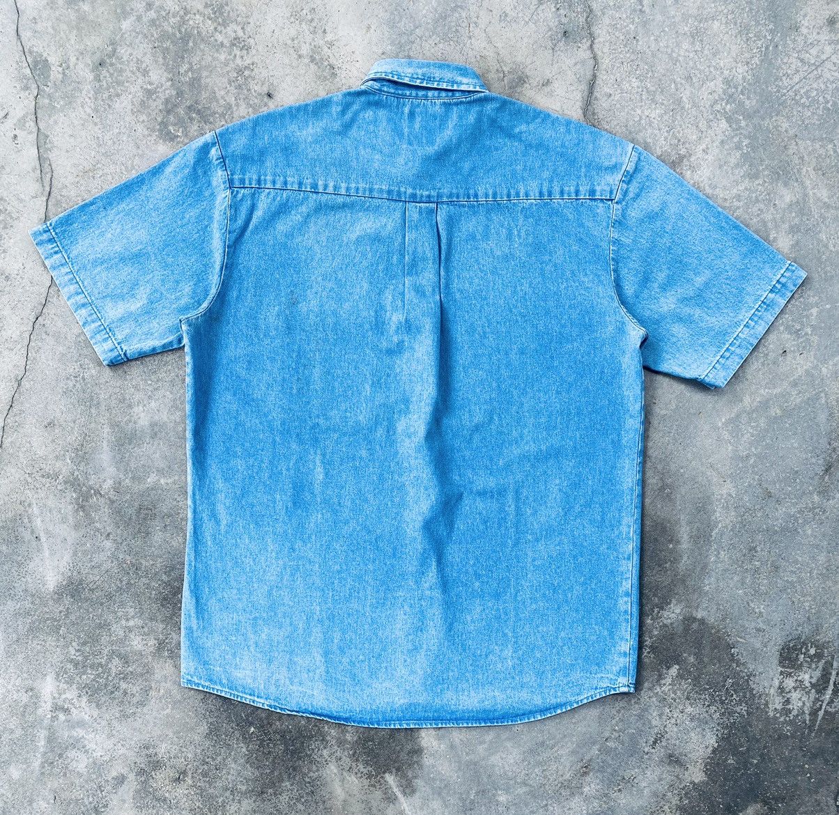 Dickies Vintage Dickies Distressed Denim Shirt Size US L / EU 52-54 / 3 - 2 Thumbnail