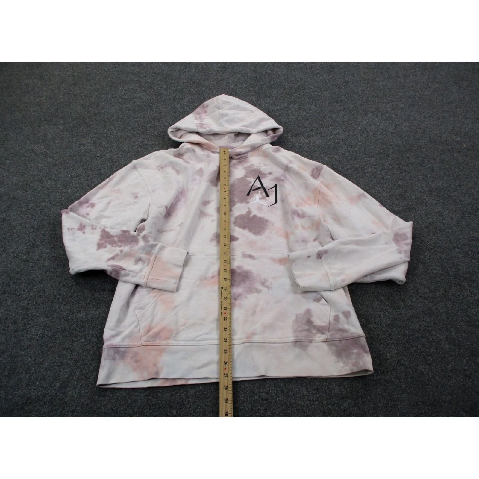 Jordan Brand Air Jordan Hoodie Mens XL Jumpman DNA Dye Logo Pullover Sweatshirt Multicolor Casual Sports Knit Cotton Polyester Hooded Pockets Thermal Size US XL / EU 56 / 4 - 4 Thumbnail