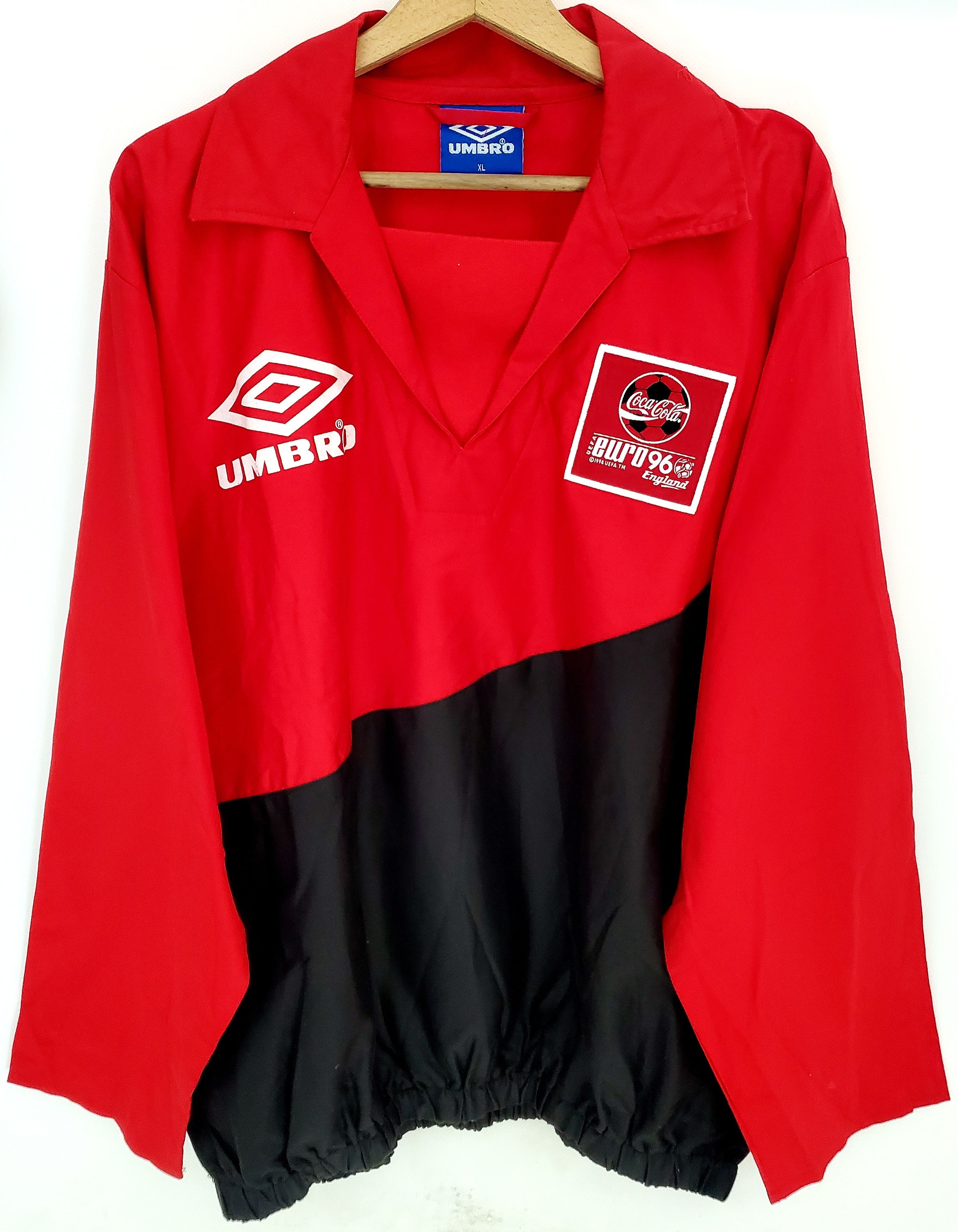 Vintage 90's Umbro Coca-Cola Euro England Football Xl