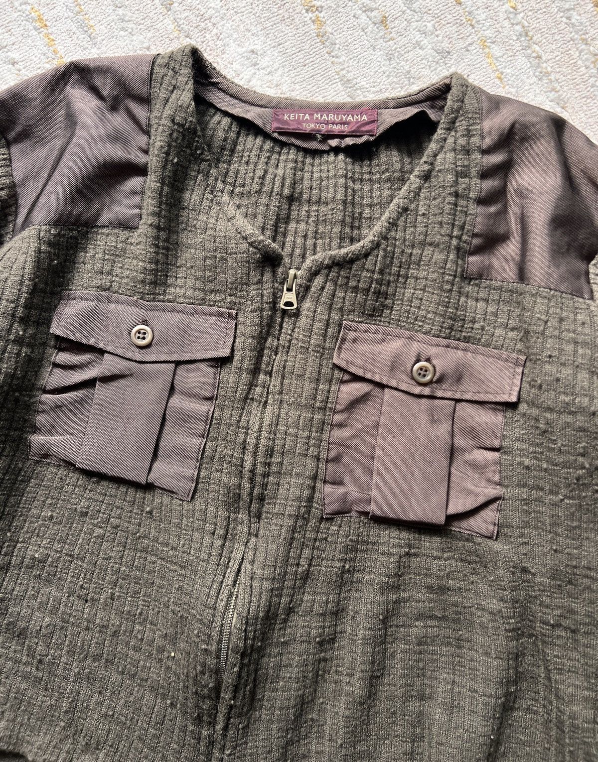 KEITAMARUYAMA Keita Mruyama Laine Wool Double Pocket Military Style Jacket Size US M / EU 48-50 / 2 - 13 Thumbnail