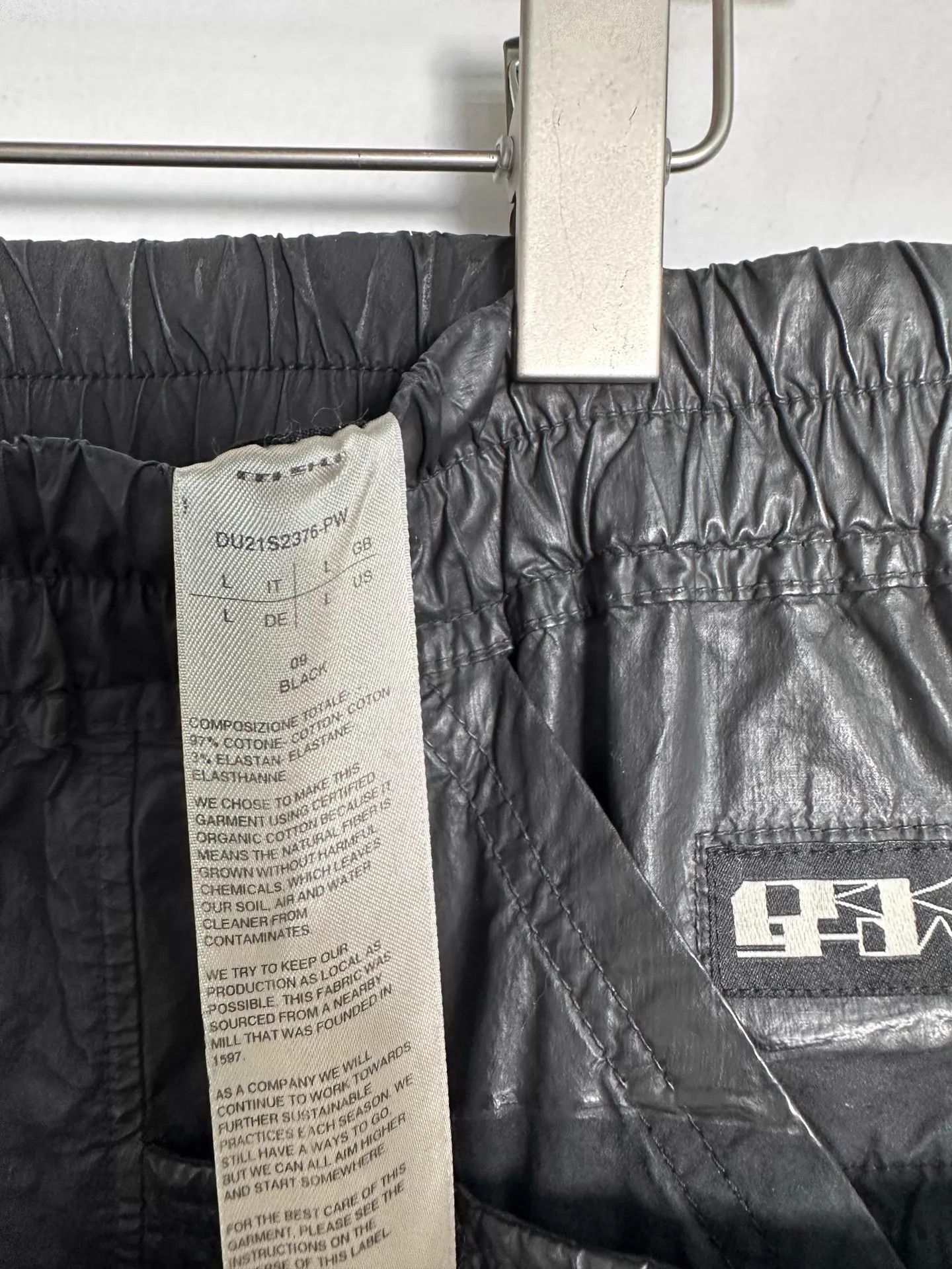 Rick Owens Rick Owens SBW Wax Double Ring Drawstring Cargo L Size US 34 / EU 50 - 4 Thumbnail