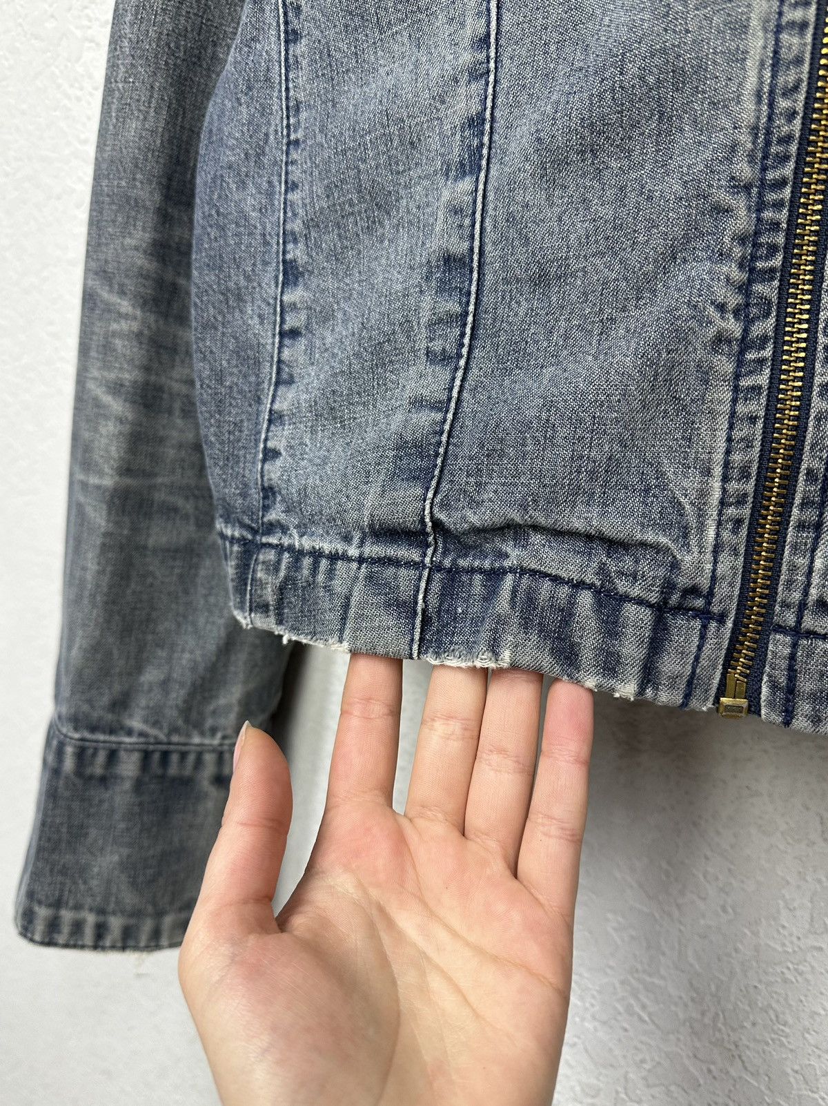 Dolce & Gabbana Vintage Distressed Denim Jacket Opium Archival Clothes Y2k Size M / US 6-8 / IT 42-44 - 8 Thumbnail