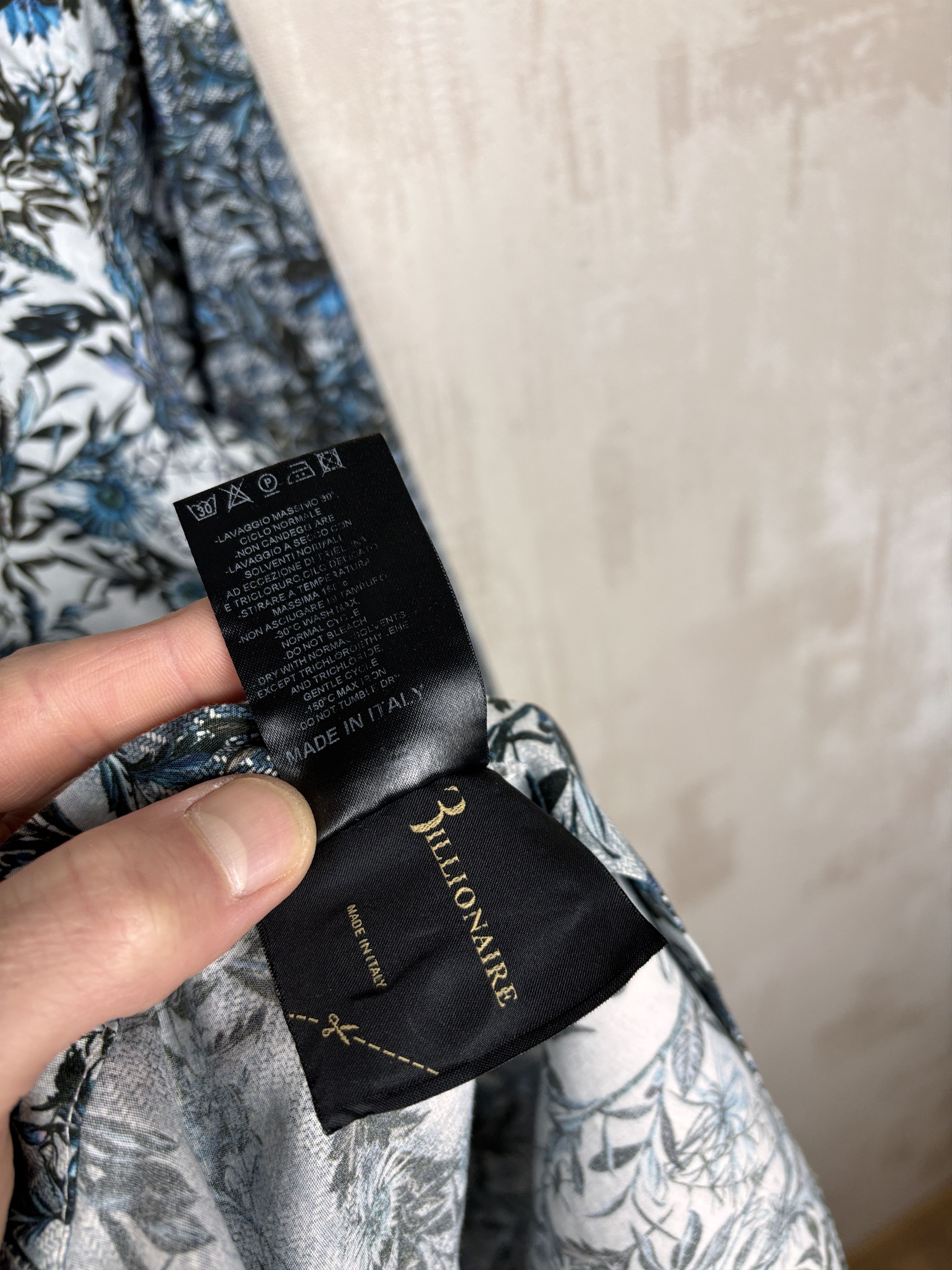 Billionaire Couture Billionaire Italian Couture Floral Long Sleeve Dress Shirt Size US M / EU 48-50 / 2 - 14 Thumbnail