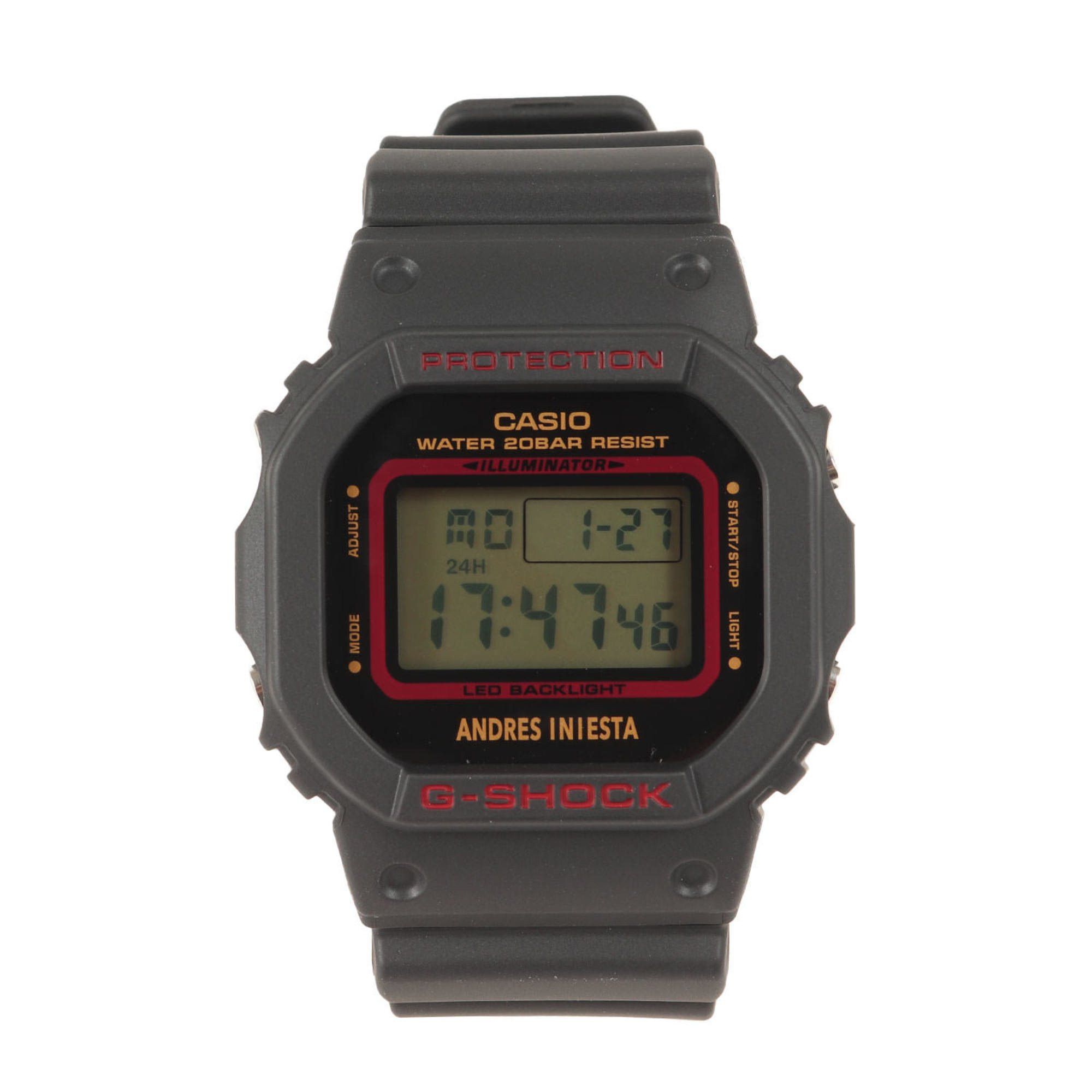 Casio G-SHOCK Andres Iniesta DW-5600AI-1JR Watch Black Casio Collaboration Model Men's Size ONE SIZE - 1 Thumbnail