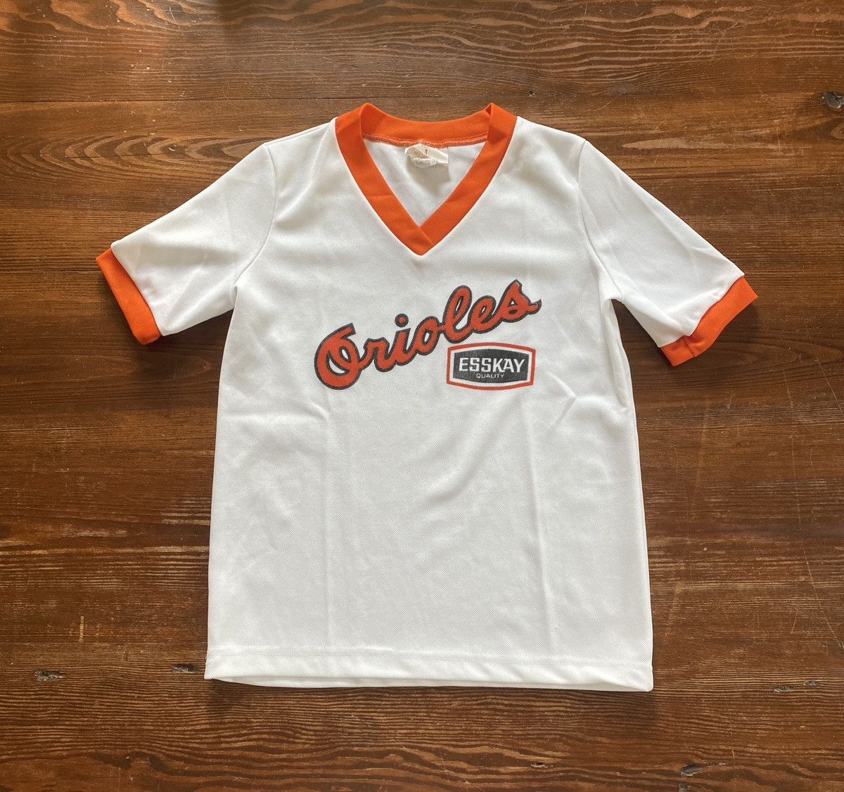 MLB Vintage 80’s Baltimore Orioles Esskay Kid’s Promo Jersey Tee Size US XXS / EU 40 - 1 Thumbnail