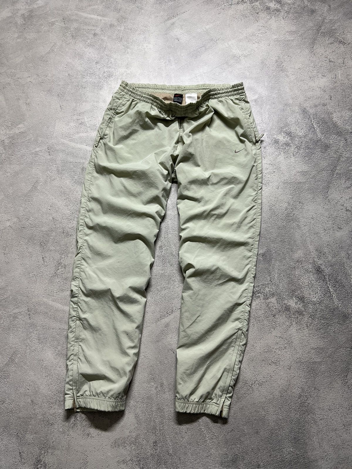 Vintage Vintage Y2K Nike Nylon Mini Swoosh Drill Pants 00’s Size US 36 / EU 52 - 4 Thumbnail