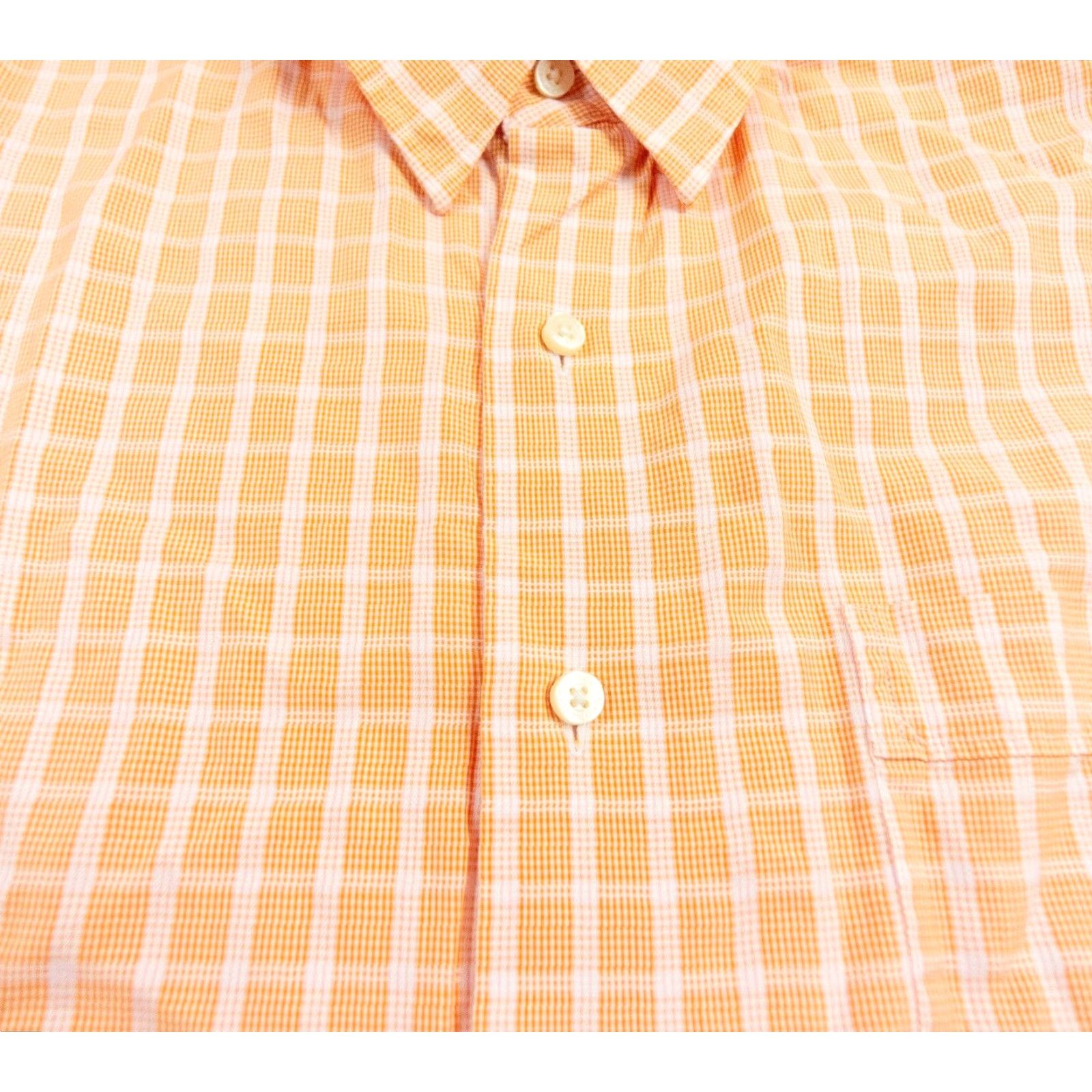 Tommy Bahama VINTAGE Tommy Bahama Shirt Mens 16.5 34-35 Orange Check Long Sleeve Cotton Button-Up Shirt Mens Size US L / EU 52-54 / 3 - 4 Thumbnail