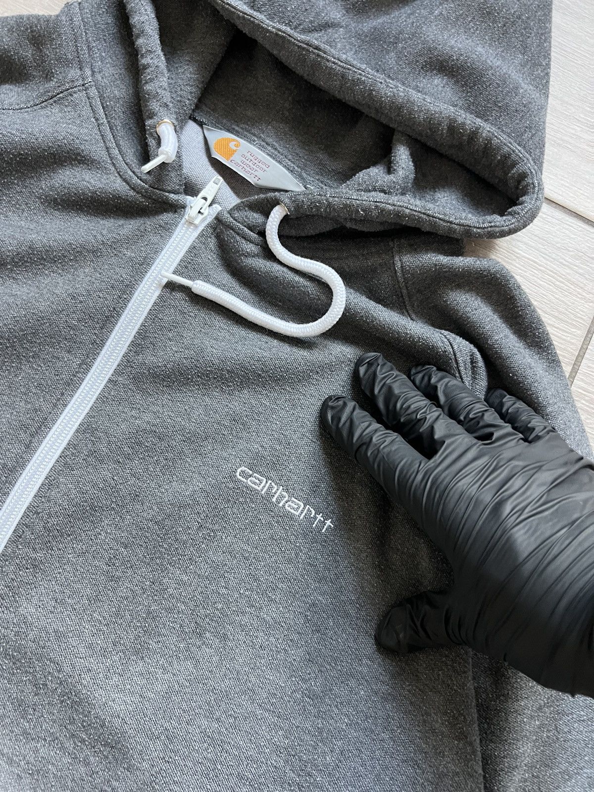 Carhartt × Vintage Vintage 90s Carhartt Zip Hoodie Sweatshirt Y2K Streetwear Size US XL / EU 56 / 4 - 6 Thumbnail
