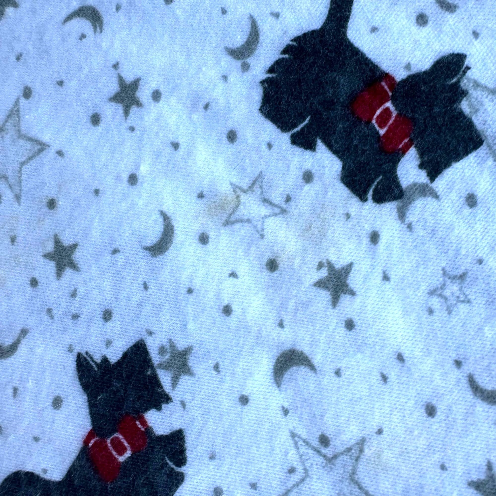 Designer × Vintage Vintage Karen Neuburger 2000 Scottie Dog Fabric White Flanne Size ONE SIZE - 6 Thumbnail