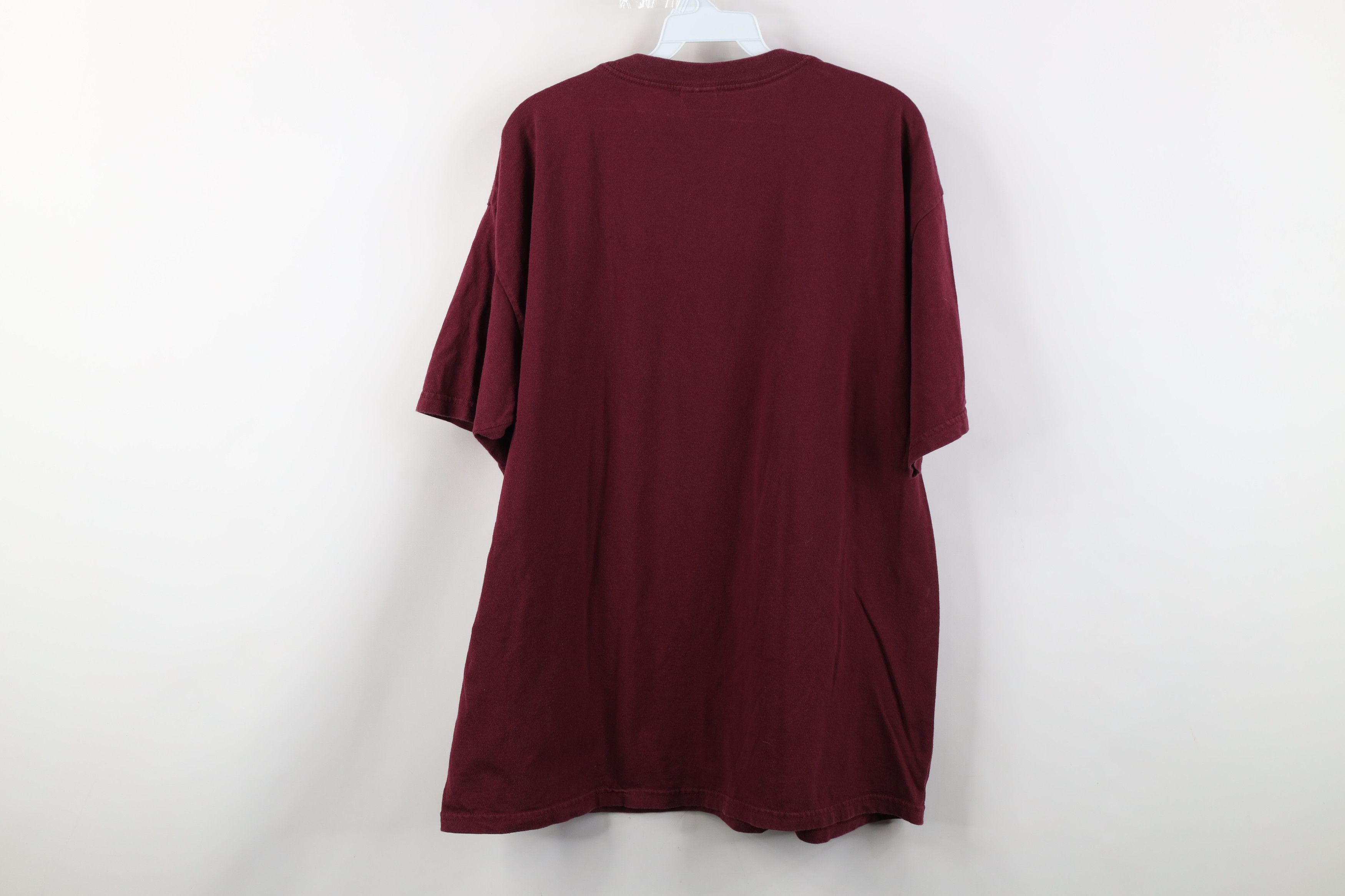 Vintage Vintage 90s Y2K Streetwear Skateboarding T-Shirt Maroon Size US XL / EU 56 / 4 - 14 Thumbnail