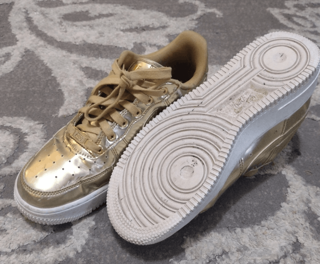 Nike Nike AF1 metallic gold sneakers Size US 8 / IT 38 - 5 Thumbnail