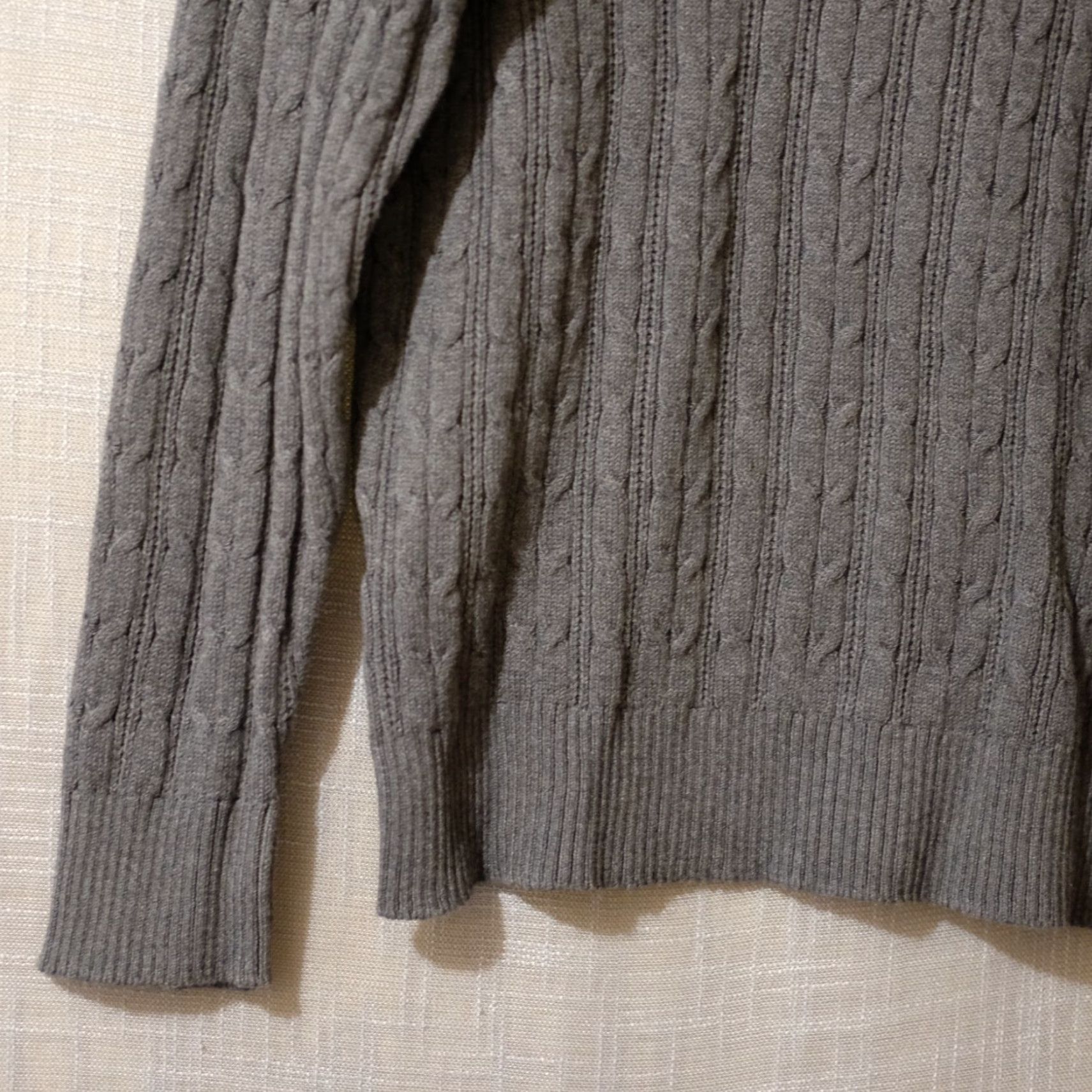 Vintage VINTAGE EUC St. John's Bay Dark Grey Cable Knit Turtle Neck Sweater Womens XL #A14-6 Size XL / US 12-14 / IT 48-50 - 3 Thumbnail