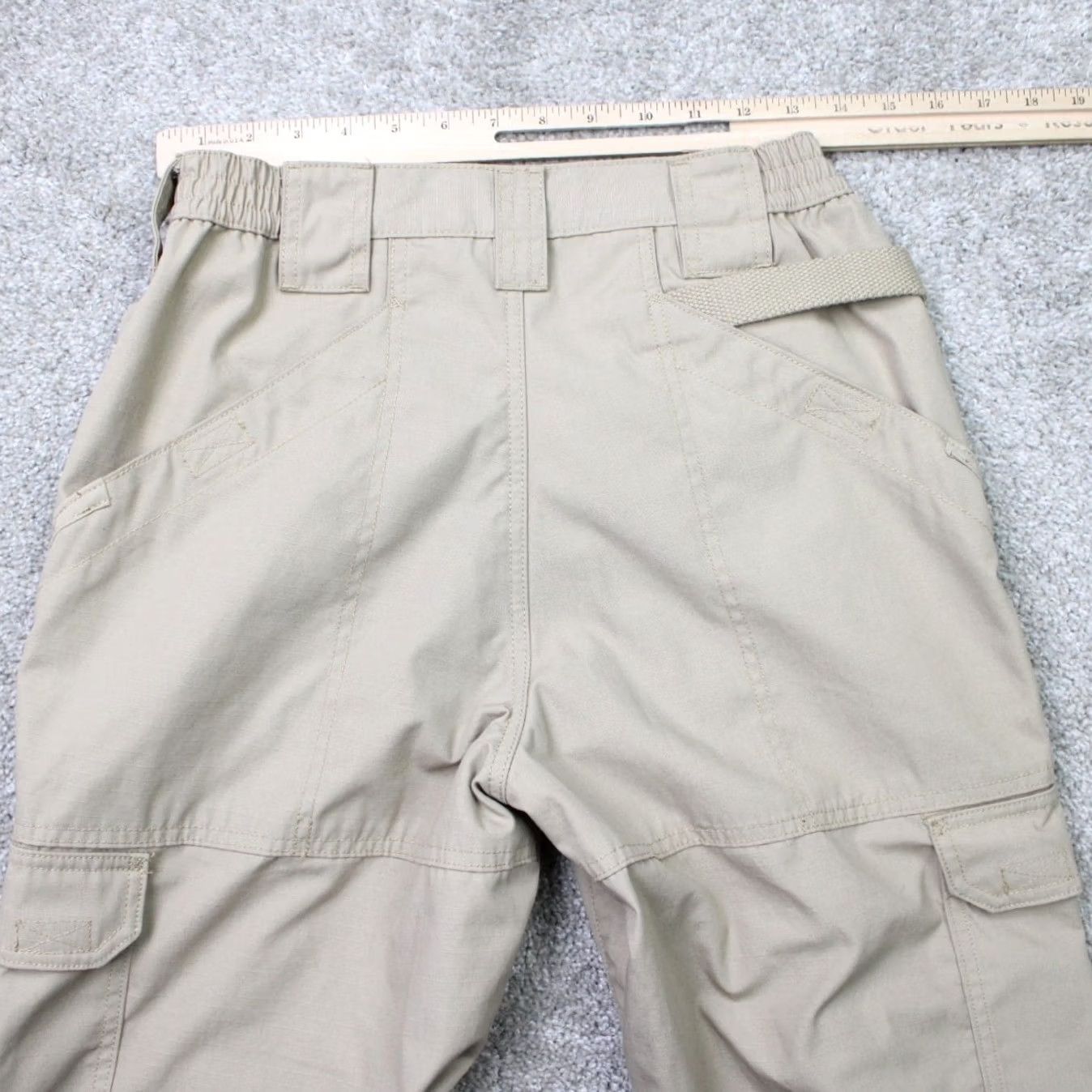 Vintage 5.11 Tactical Pants Mens 30x30 Beige Taclite Pro Tactical Cargo Pocket Stretch Pants Size US 30 / EU 46 - 6 Thumbnail