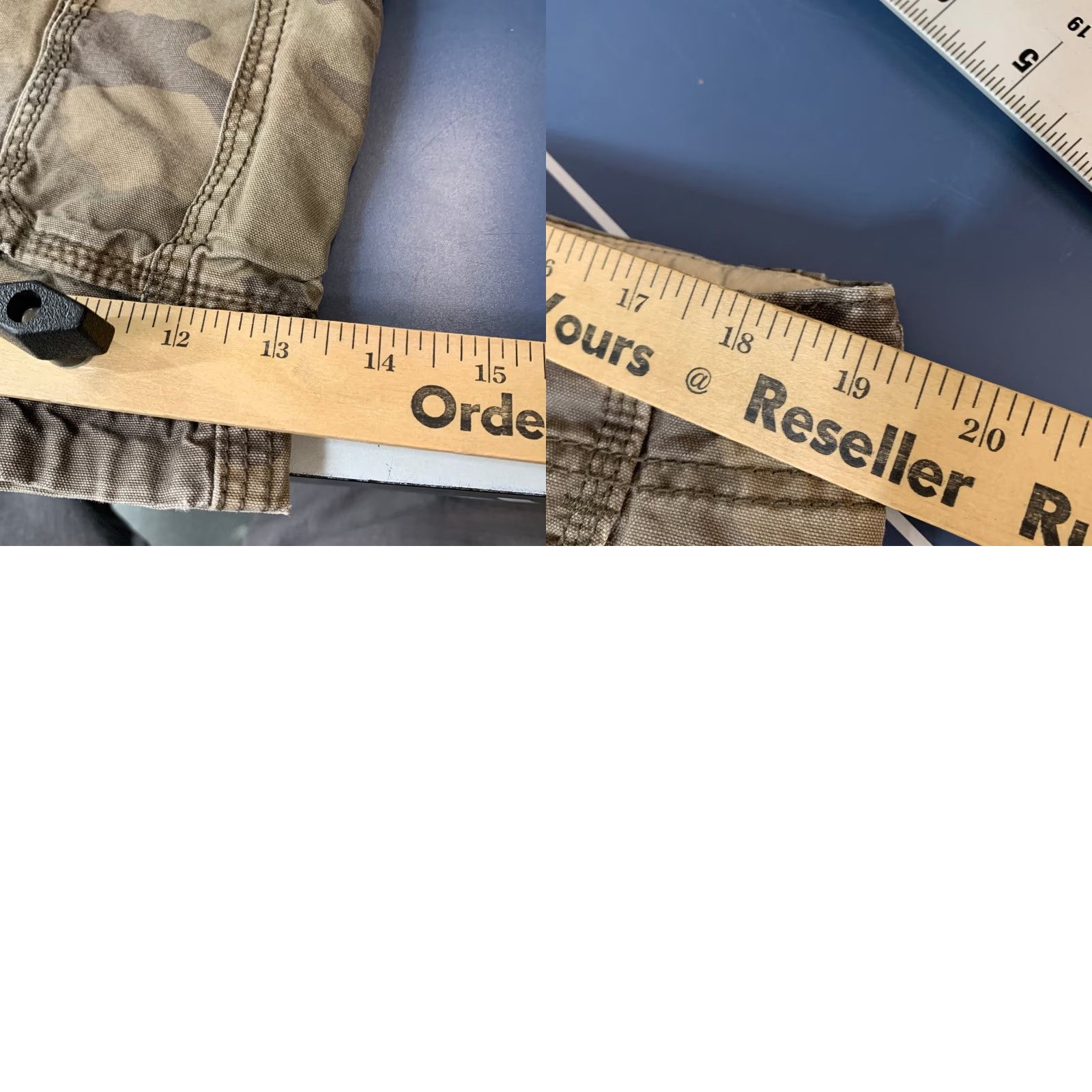 Vintage VINTAGE Aeropostale Cargo Shorts Mens 36 Camouflage 38x12 Beige Army Cargo Pocket 90s Y2K Mens Size US 36 / EU 52 - 10 Thumbnail