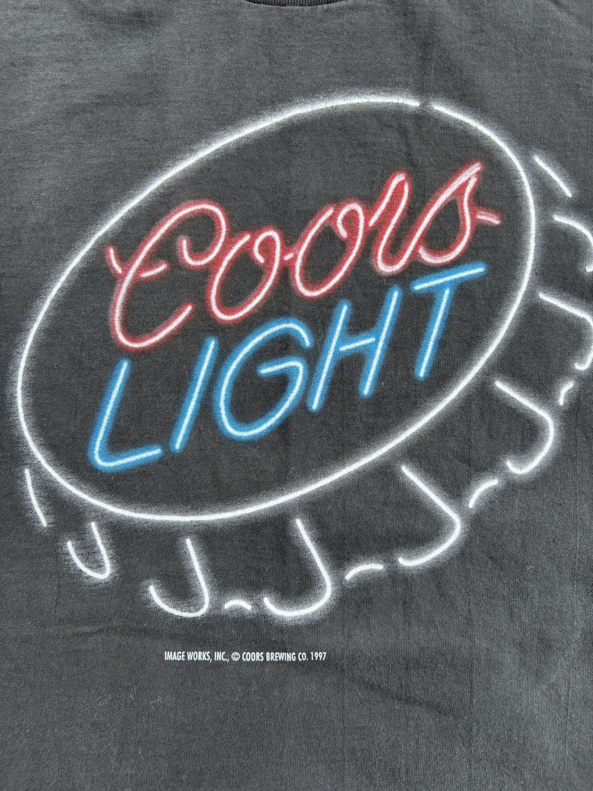 Other 1997 Vintage Coors Light Black Tee XL Size US XL / EU 56 / 4 - 2 Thumbnail