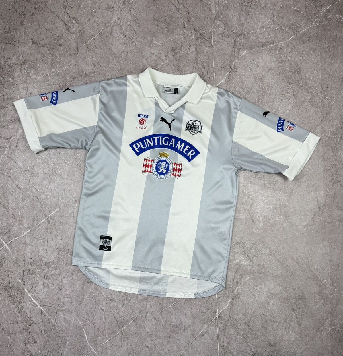 Puma VINTAGE 1998/99 SK STURM GRAZ PUMA AWAY JERSEY - #18 SCHOPP Size US S / EU 44-46 / 1 - 1 Thumbnail