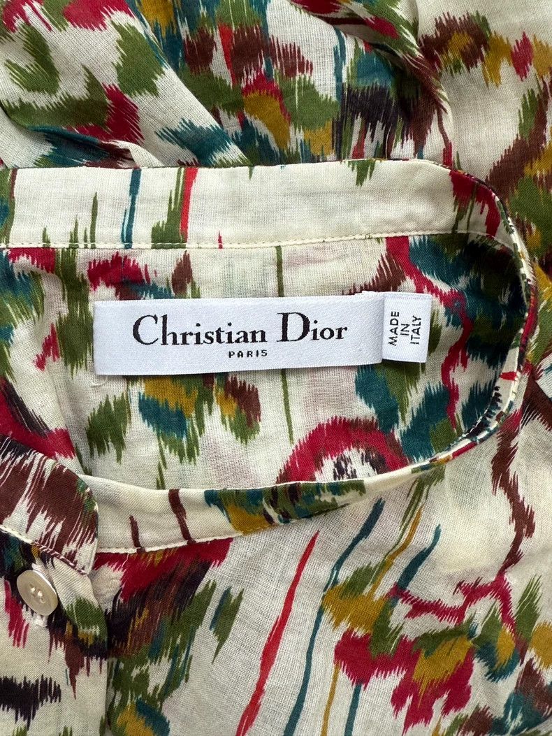 Dior Dior Colored printed long shirt Size XS / US 0-2 / IT 36-38 - 4 Thumbnail