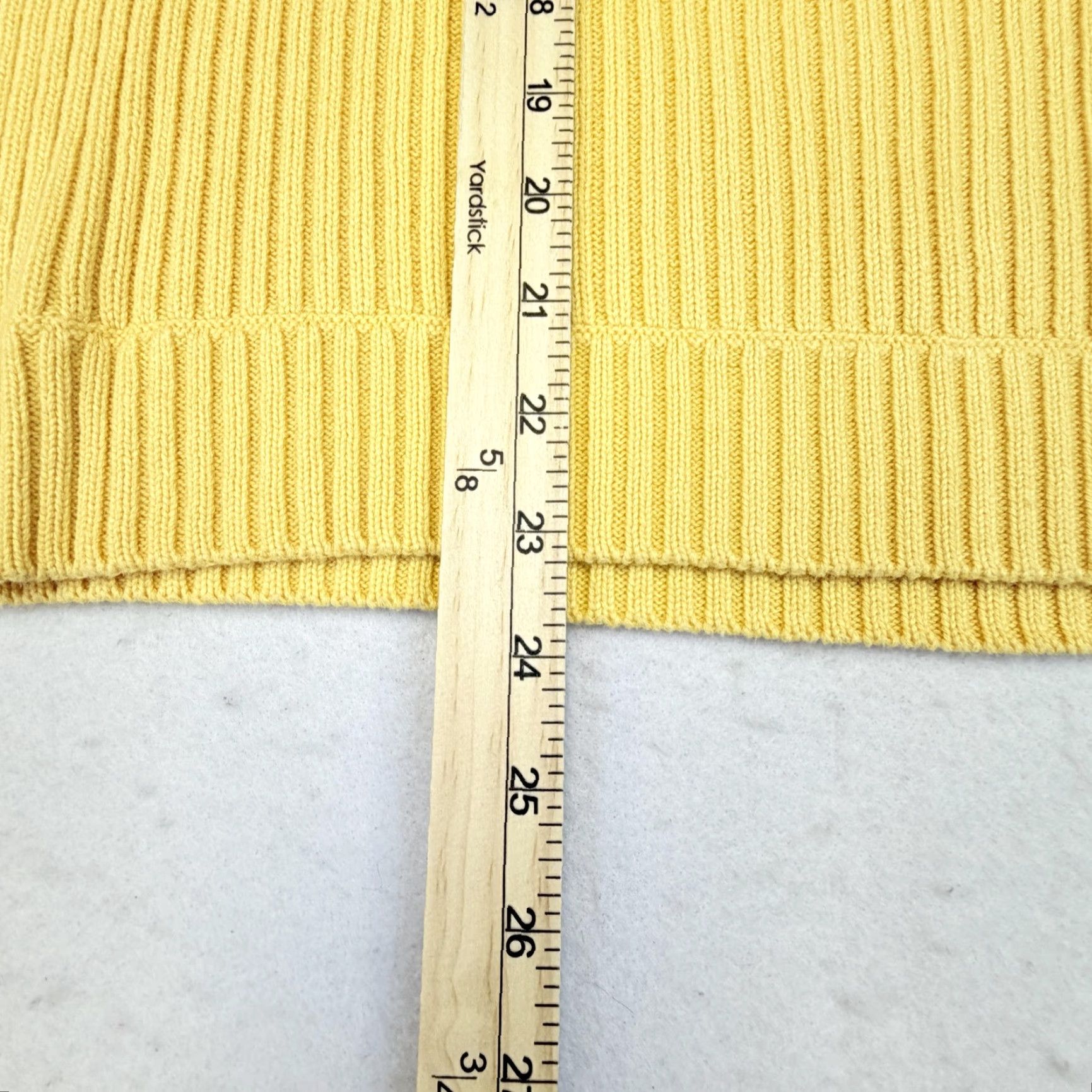 Tommy Hilfiger Tommy Hilfiger Sweater Mens XL Yellow Knit Pullover 1/4 Zip Crew Neck Regular Fit Vintage? No Size US XL / EU 56 / 4 - 7 Thumbnail