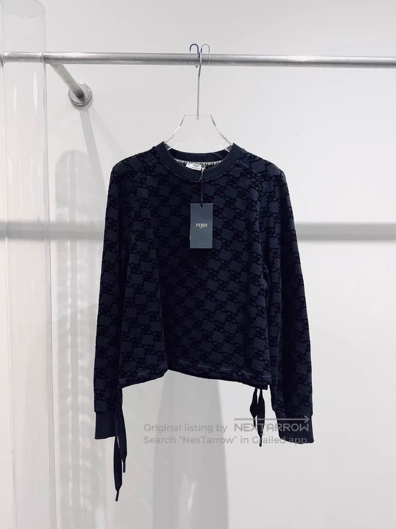 Fendi Fendi Flock Logo Hoodie Size S / US 4 / IT 40 - 1 Thumbnail
