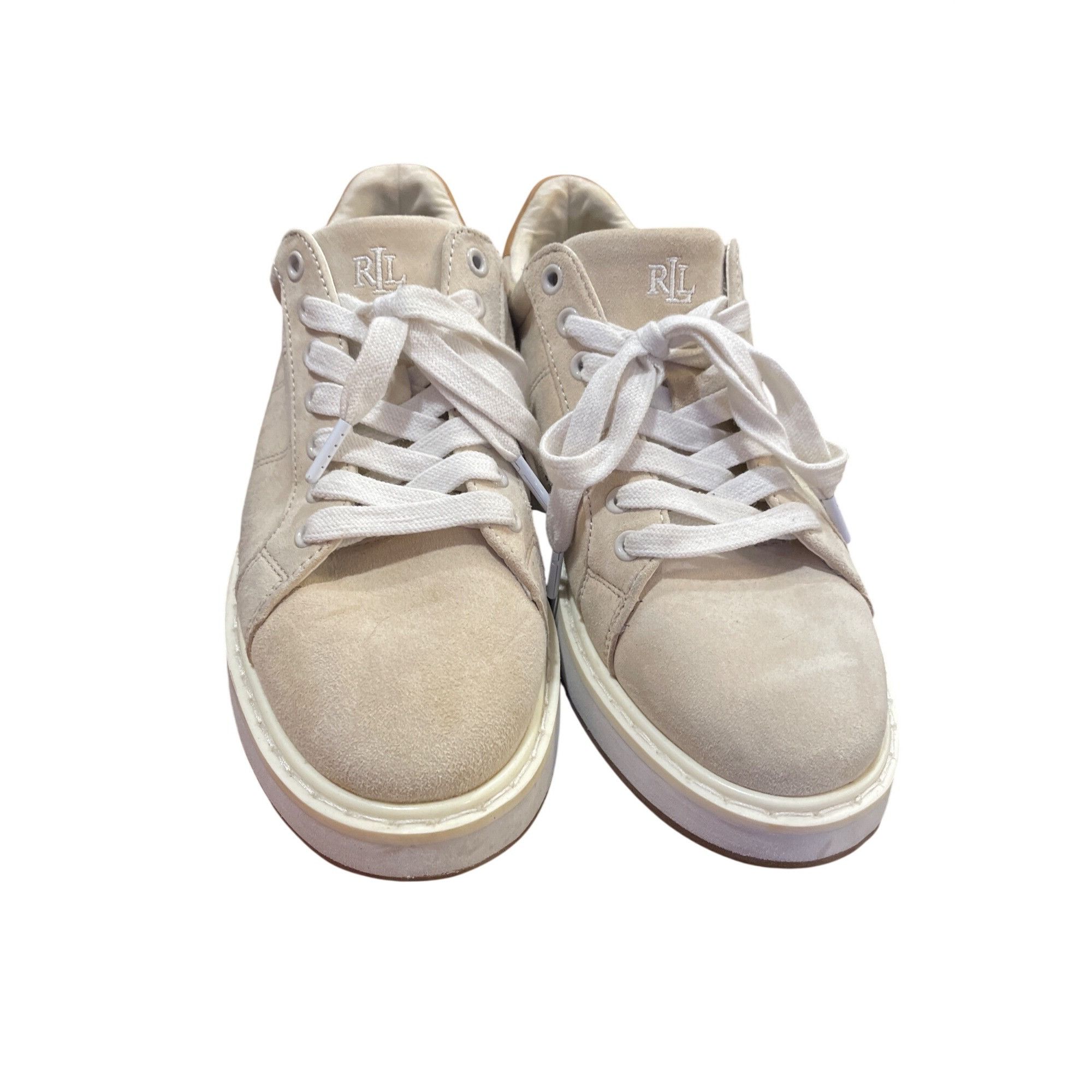 Ralph Lauren Ralph Lauren Lauren Angeline wms beige sheep leather sneaker Size US 7.5 / IT 37.5 - 14 Thumbnail